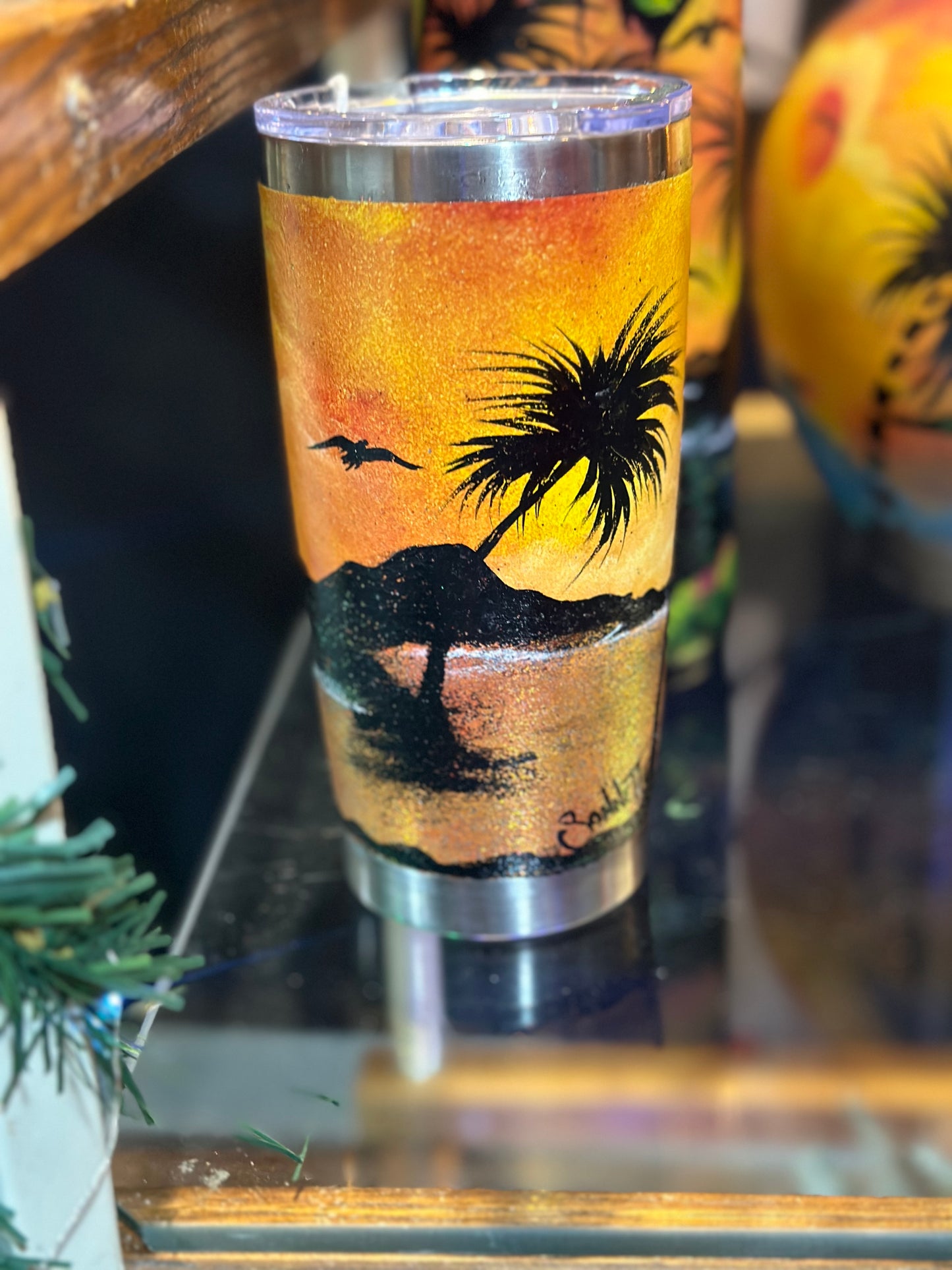 20 oz beach scene