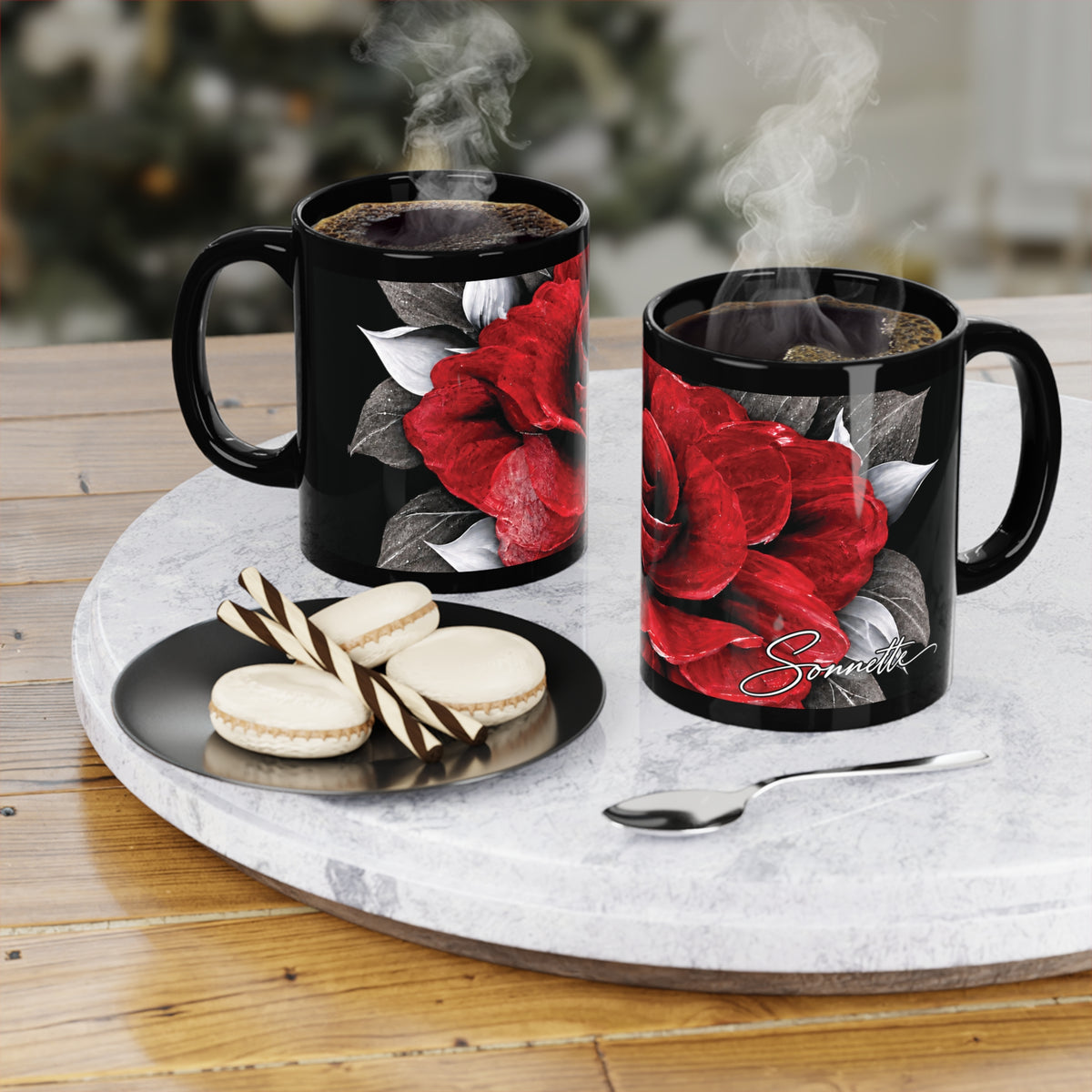 Black Coffee Mug, 11oz