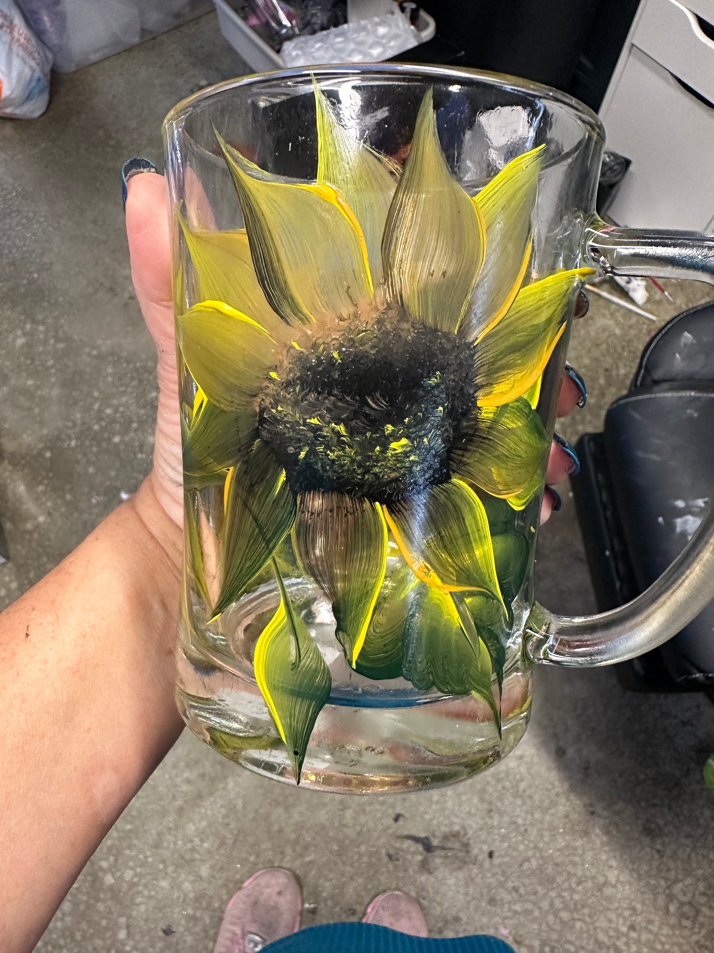 20 oz sunflower coffee mug