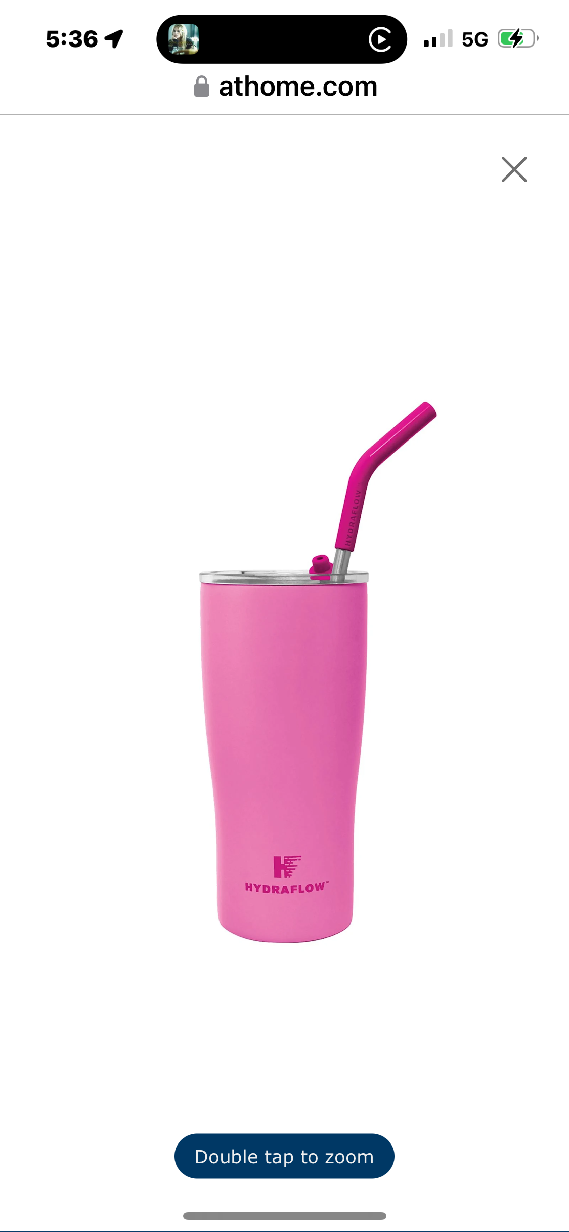 20 oz HydraPeak Pink