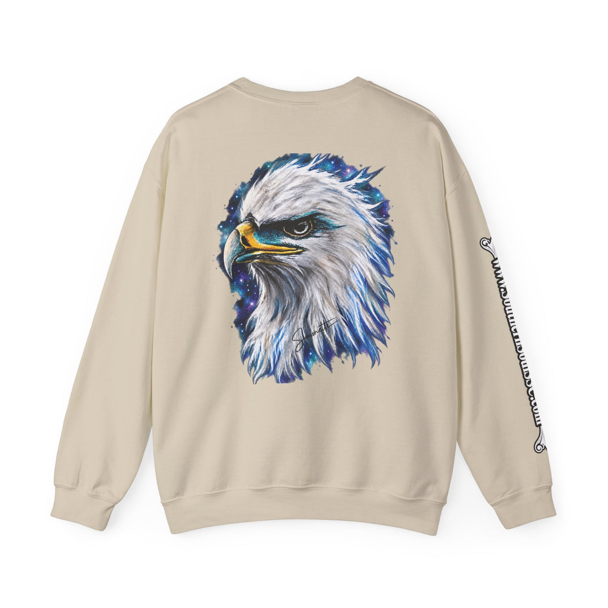Unisex Heavy Blend™ Crewneck Sweatshirt-Eagle on Back