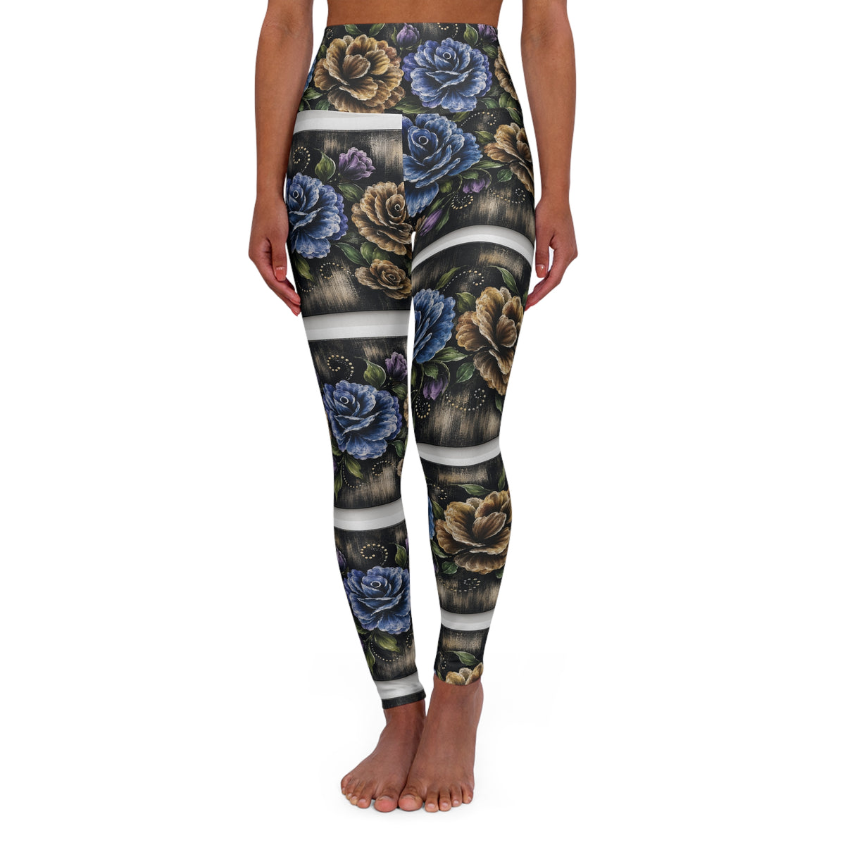 High Waisted Yoga Leggings (AOP)