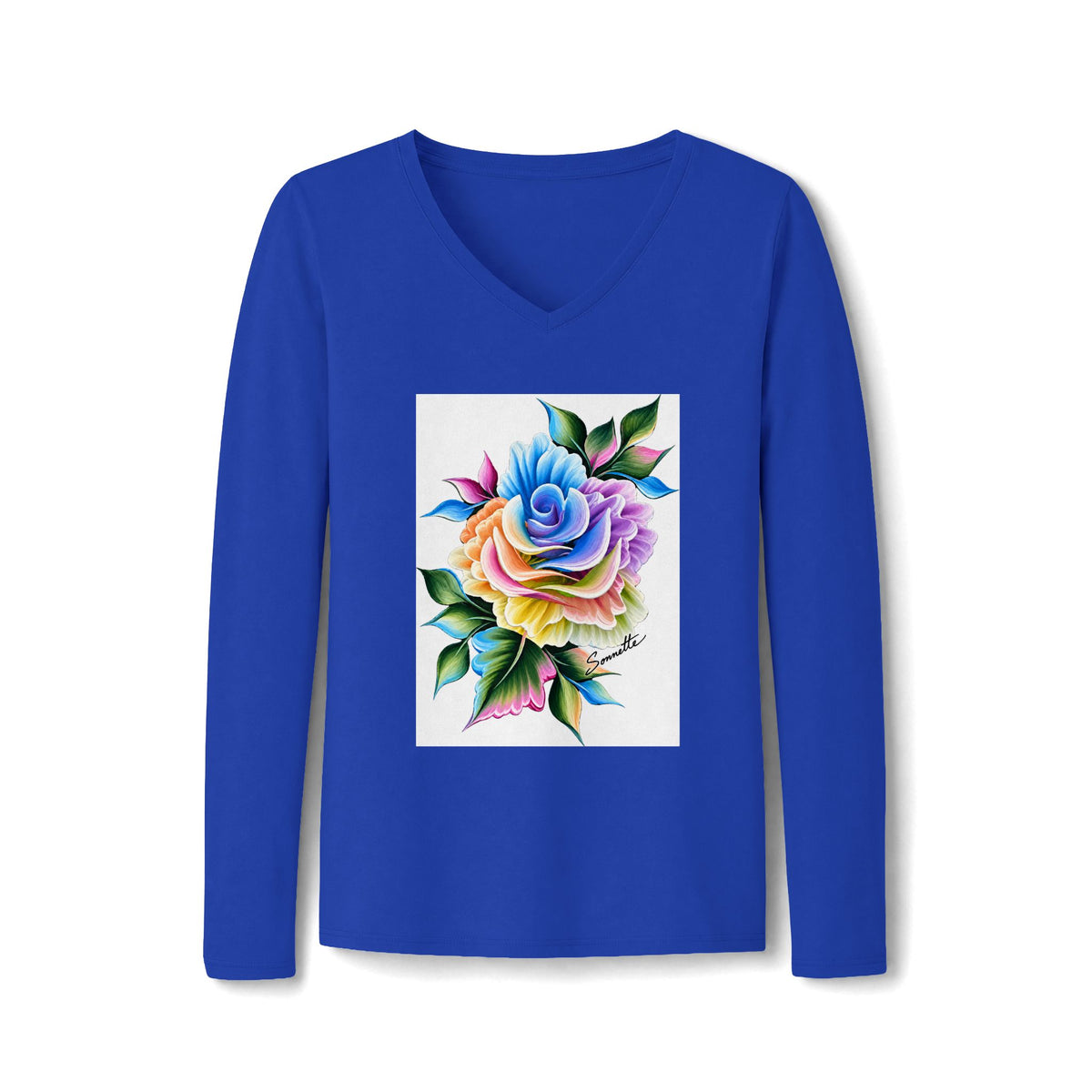 Women's Long Sleeve Fan Favorite V-Neck Tee