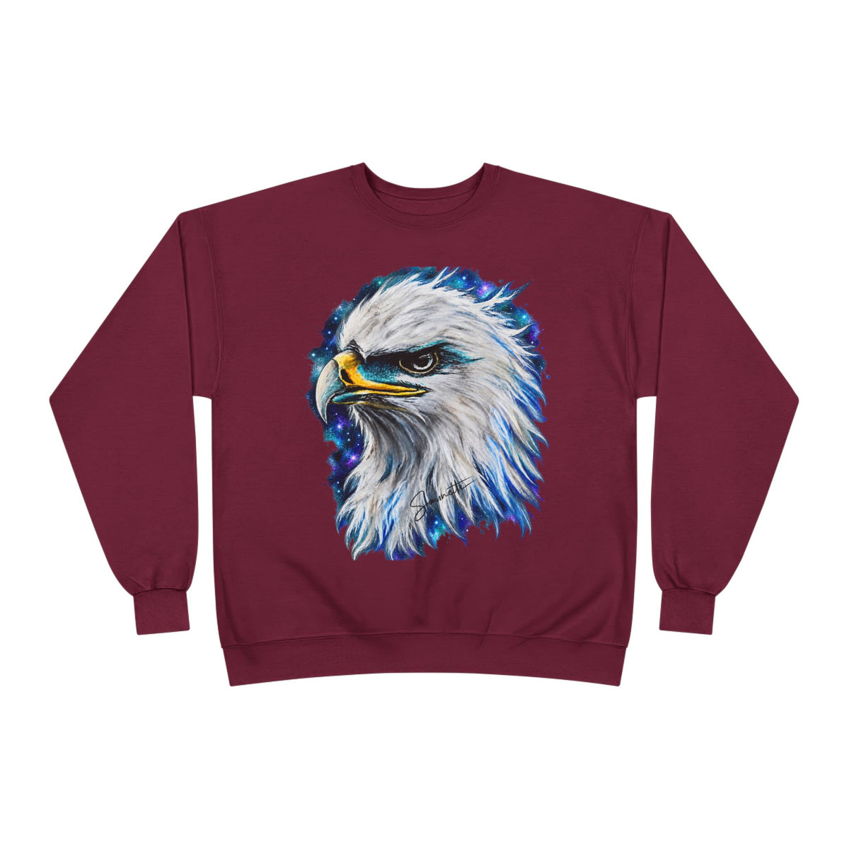 Unisex EcoSmart® Crewneck Sweatshirt-Eagle on Front