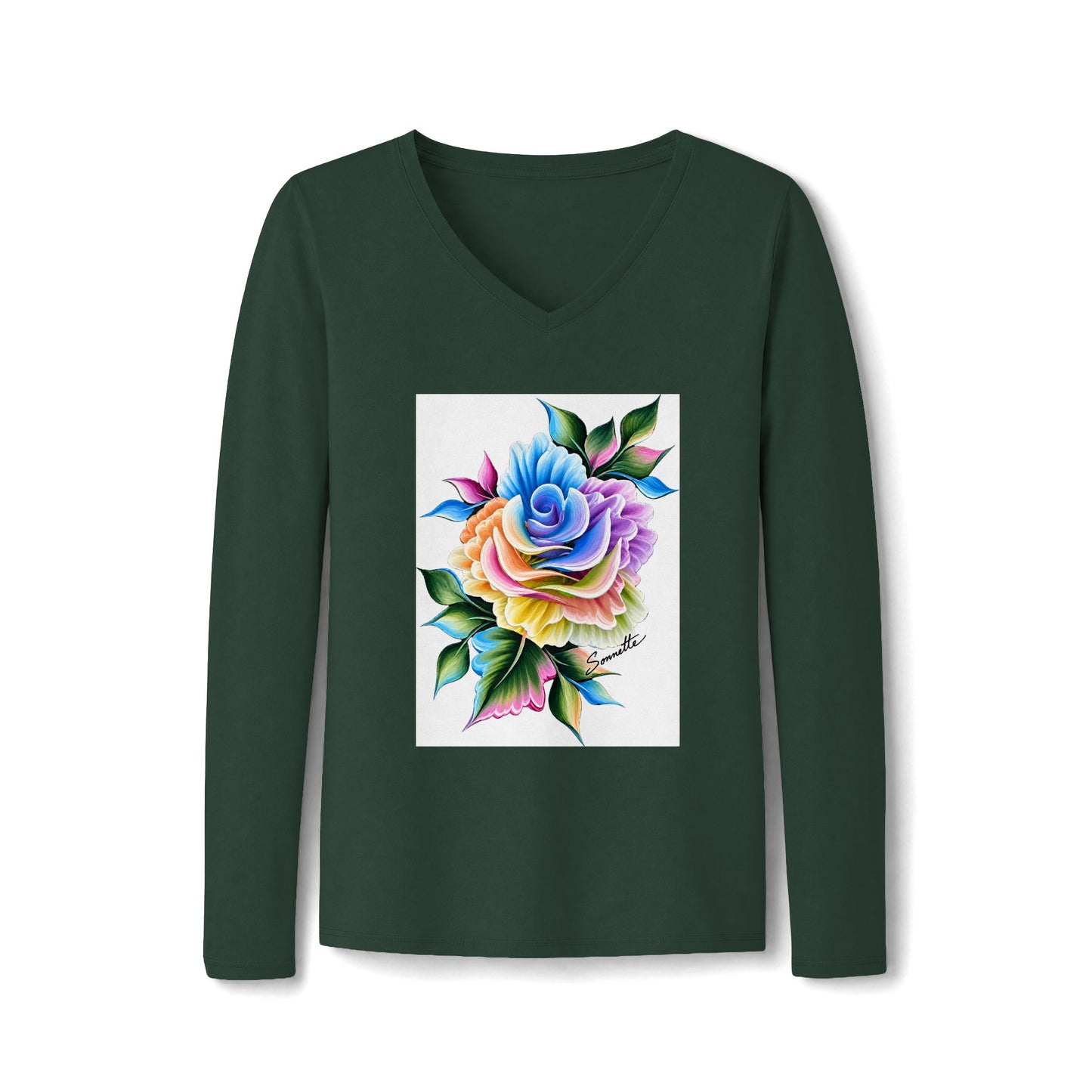 Women's Long Sleeve Fan Favorite V-Neck Tee
