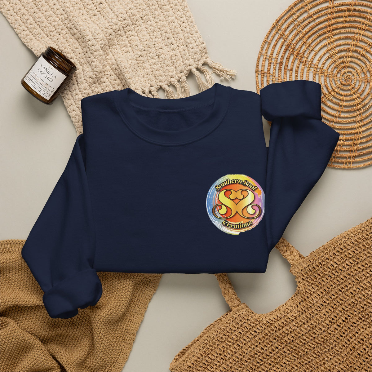 Unisex Heavy Blend™ Crewneck Sweatshirt-Eagle on Back