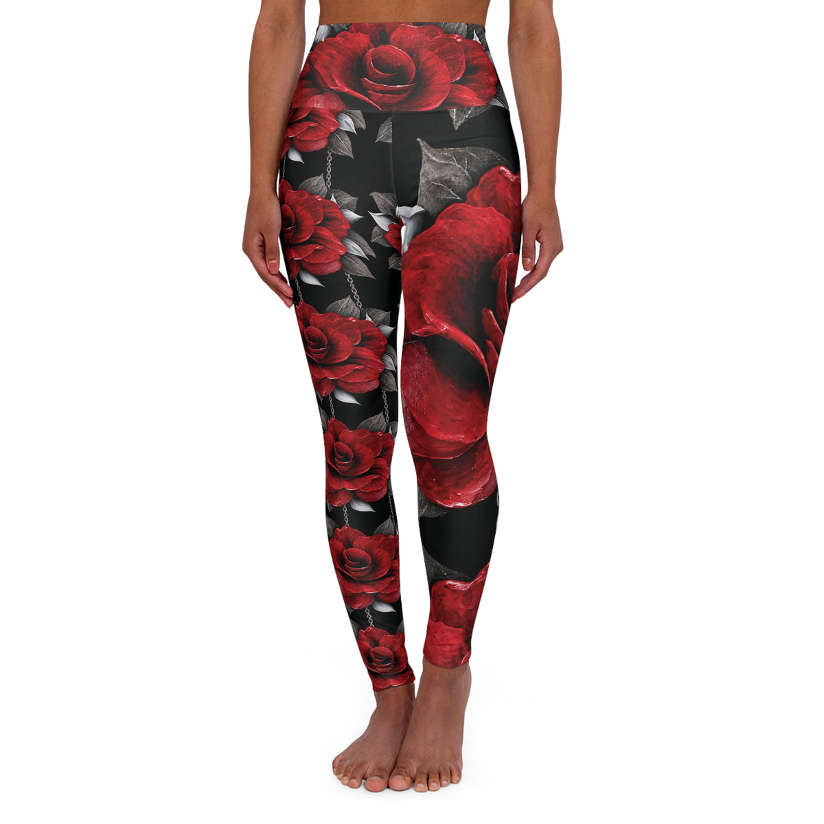 High Waisted Yoga Leggings (AOP)