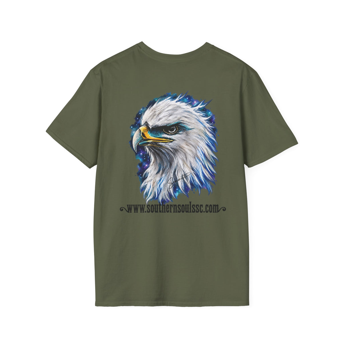 Eagle (Back) Unisex Softstyle T-Shirt