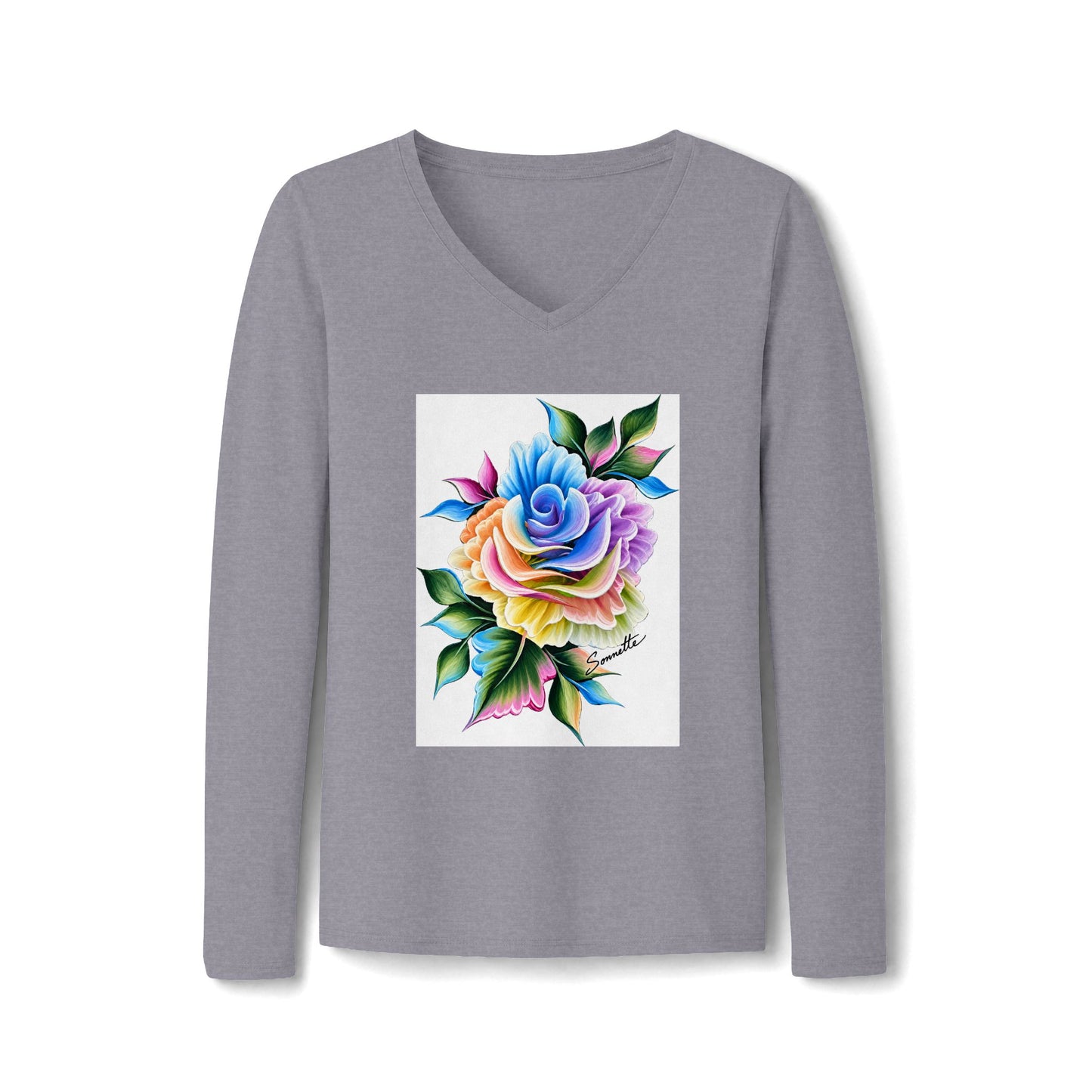 Women's Long Sleeve Fan Favorite V-Neck Tee