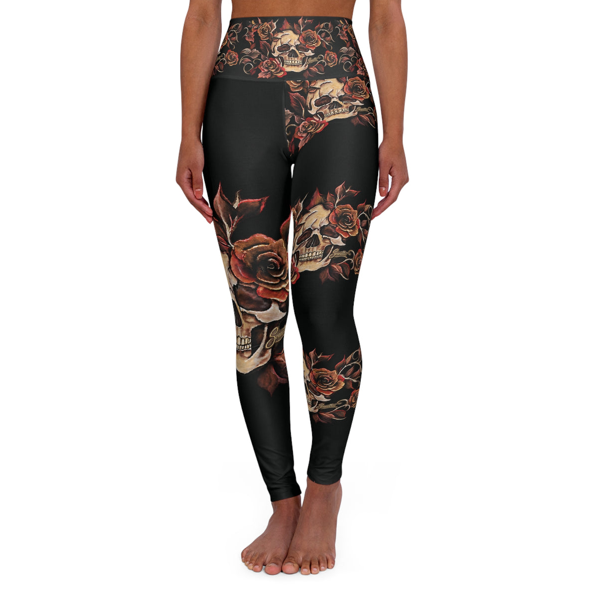 High Waisted Yoga Leggings (AOP)