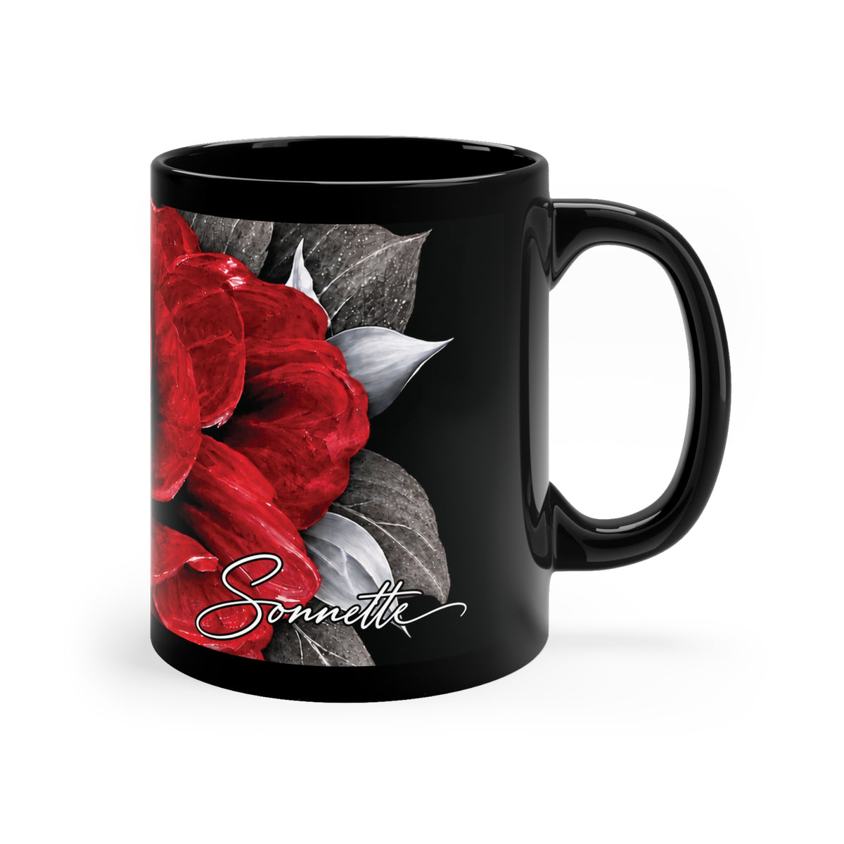 Black Coffee Mug, 11oz