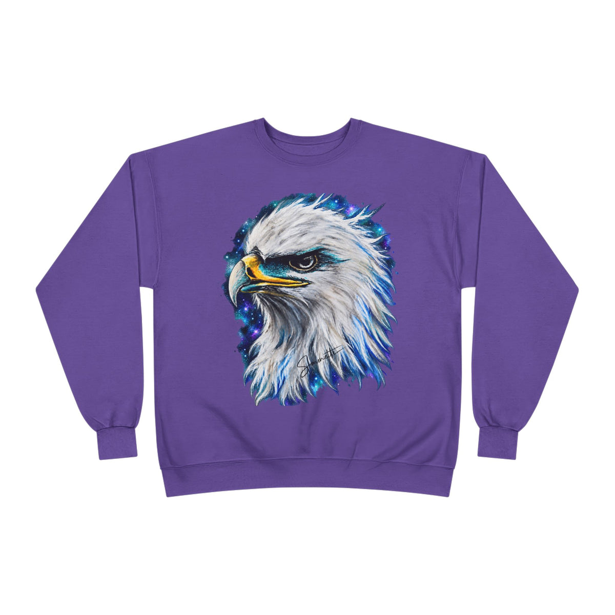 Unisex EcoSmart® Crewneck Sweatshirt-Eagle on Front