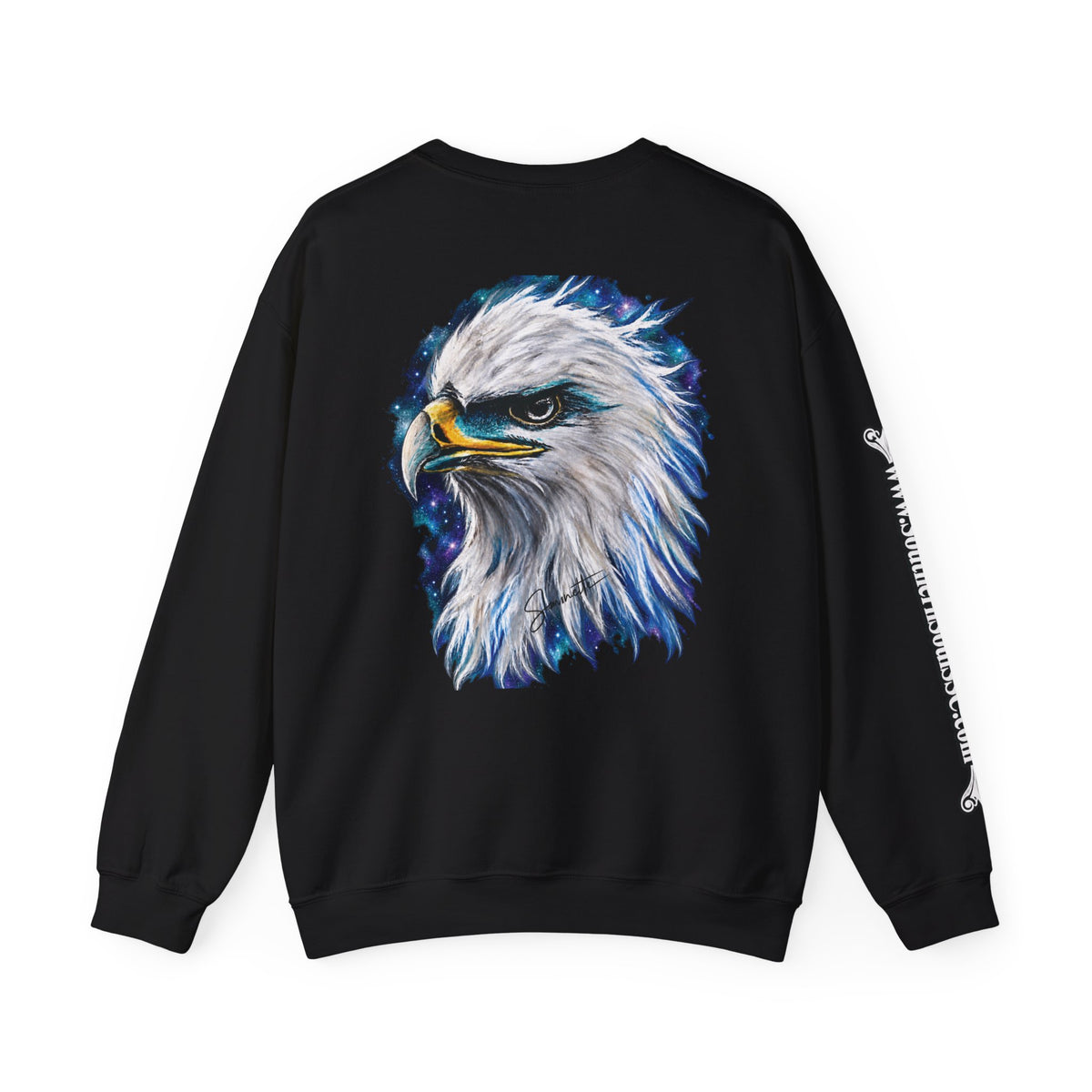 Unisex Heavy Blend™ Crewneck Sweatshirt-Eagle on Back