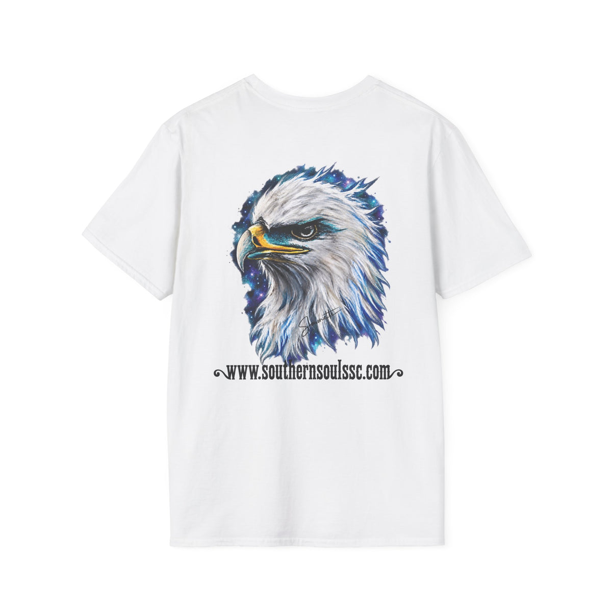 Eagle (Back) Unisex Softstyle T-Shirt