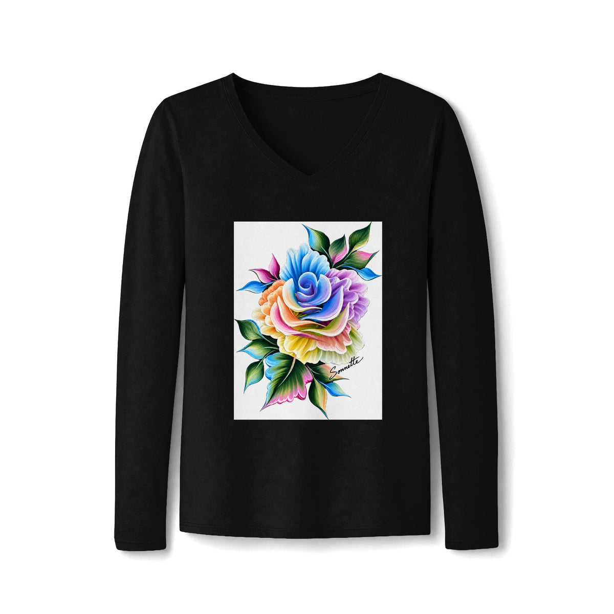 Women's Long Sleeve Fan Favorite V-Neck Tee