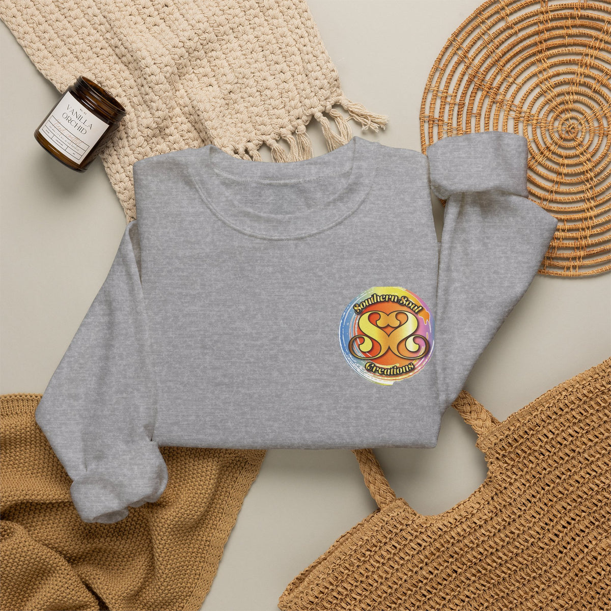 Unisex Heavy Blend™ Crewneck Sweatshirt-Eagle on Back