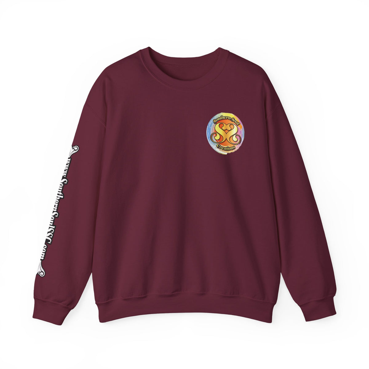 Unisex Heavy Blend™ Crewneck Sweatshirt-Eagle on Back