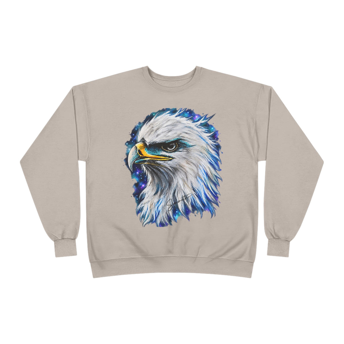 Unisex EcoSmart® Crewneck Sweatshirt-Eagle on Front