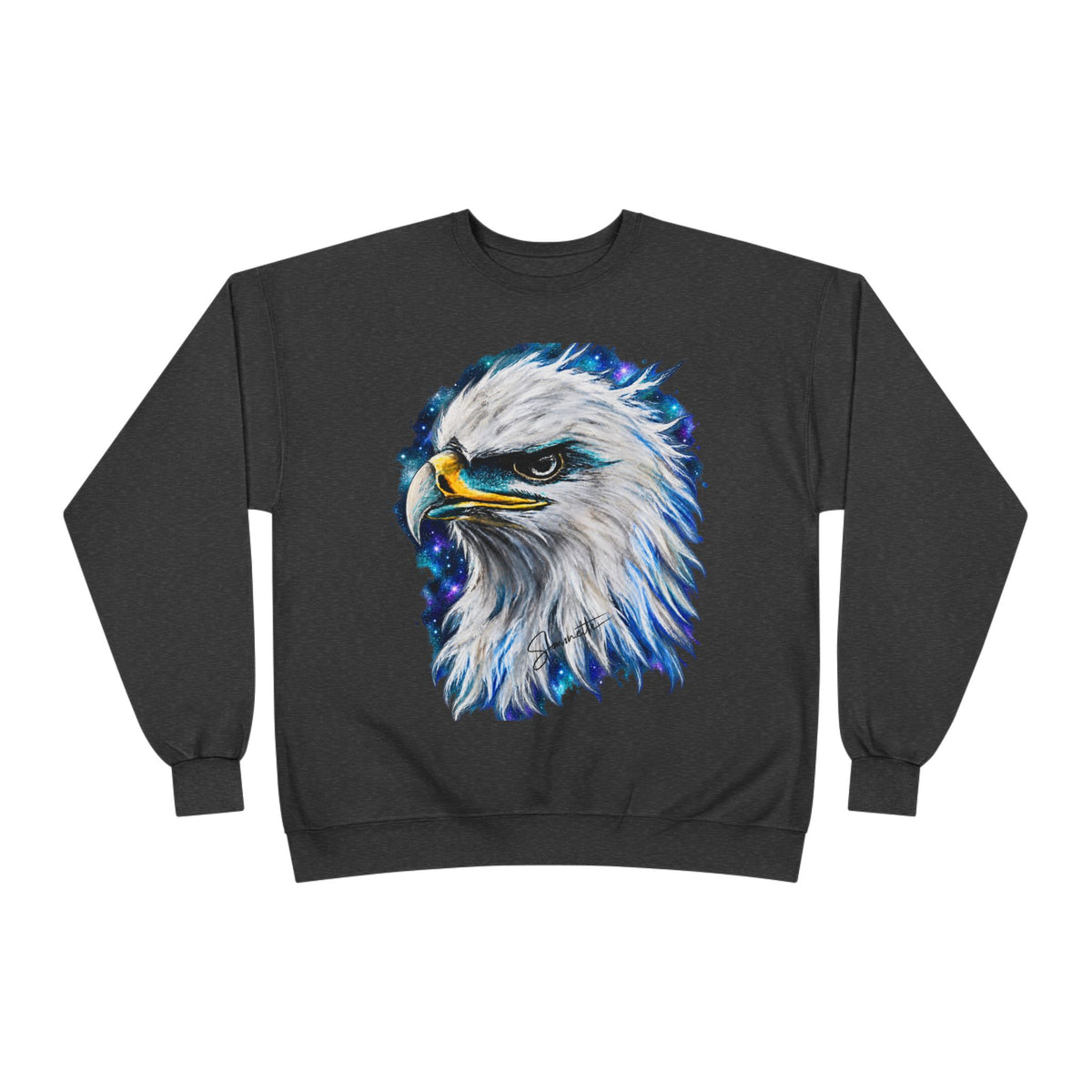 Unisex EcoSmart® Crewneck Sweatshirt-Eagle on Front