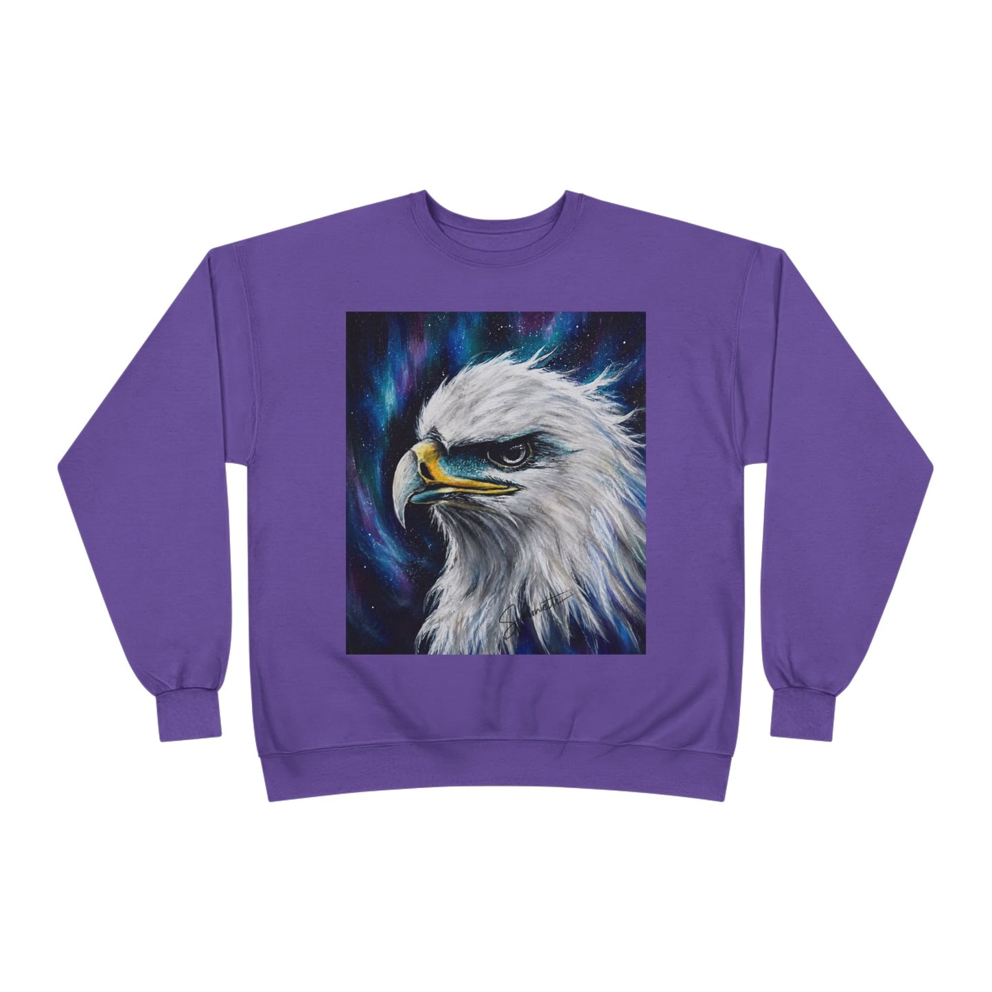 Unisex EcoSmart® Crewneck Sweatshirt-Eagle on Front
