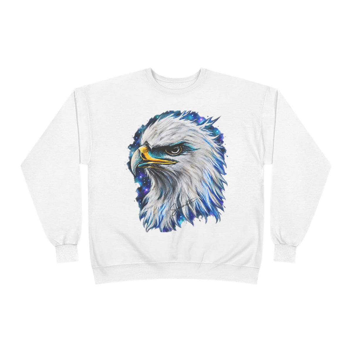 Unisex EcoSmart® Crewneck Sweatshirt-Eagle on Front