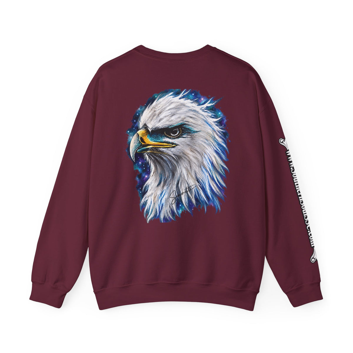 Unisex Heavy Blend™ Crewneck Sweatshirt-Eagle on Back