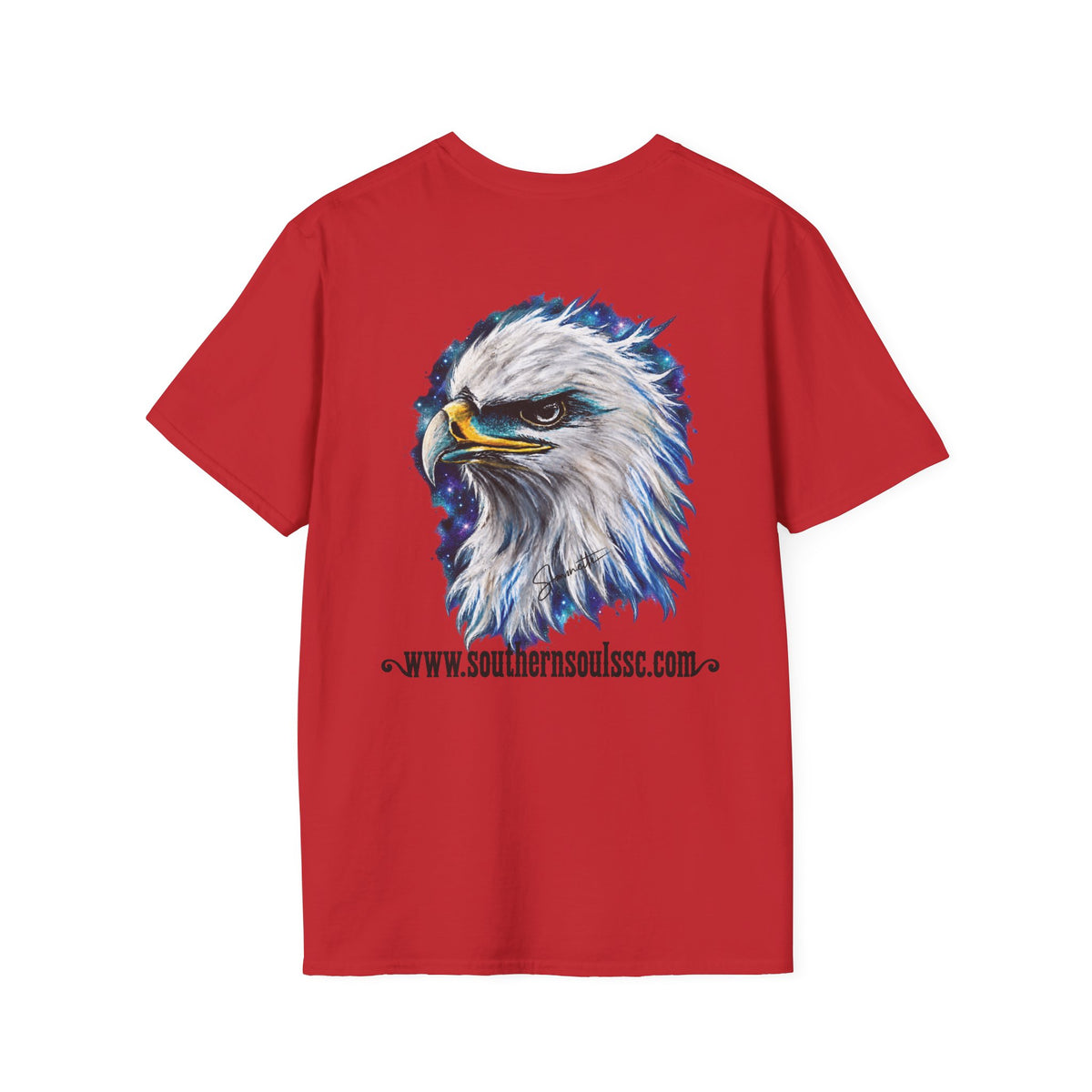 Eagle (Back) Unisex Softstyle T-Shirt