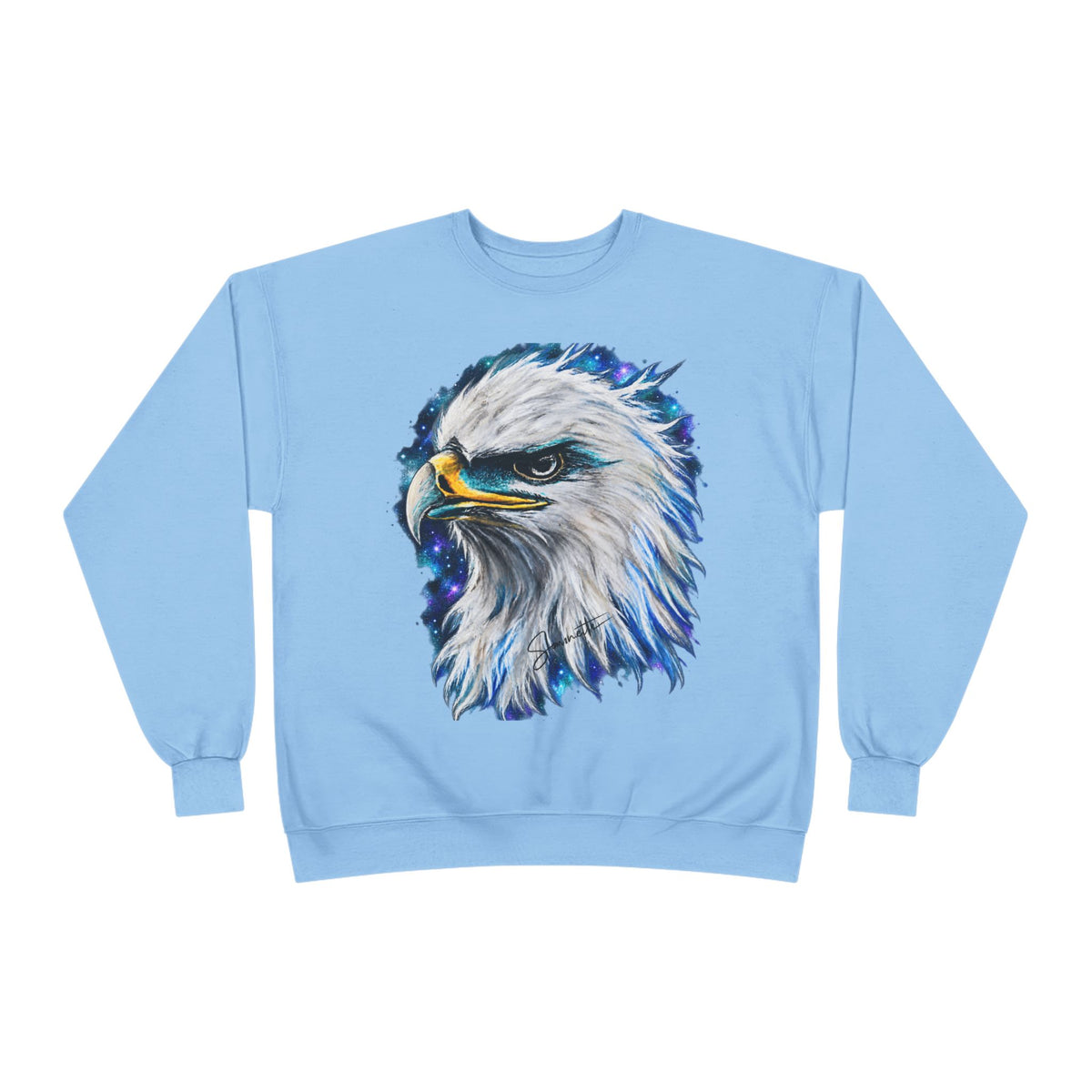 Unisex EcoSmart® Crewneck Sweatshirt-Eagle on Front