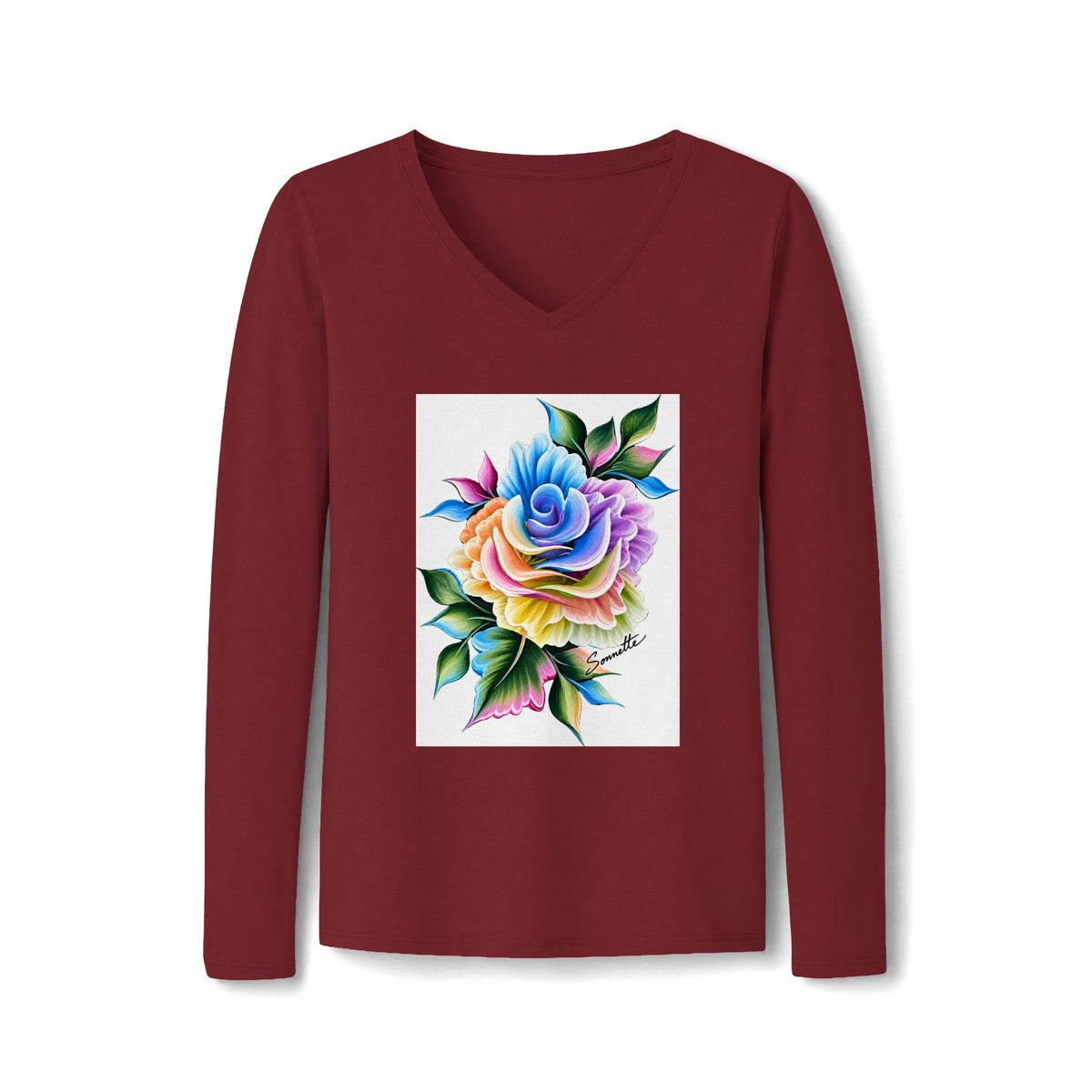 Women's Long Sleeve Fan Favorite V-Neck Tee