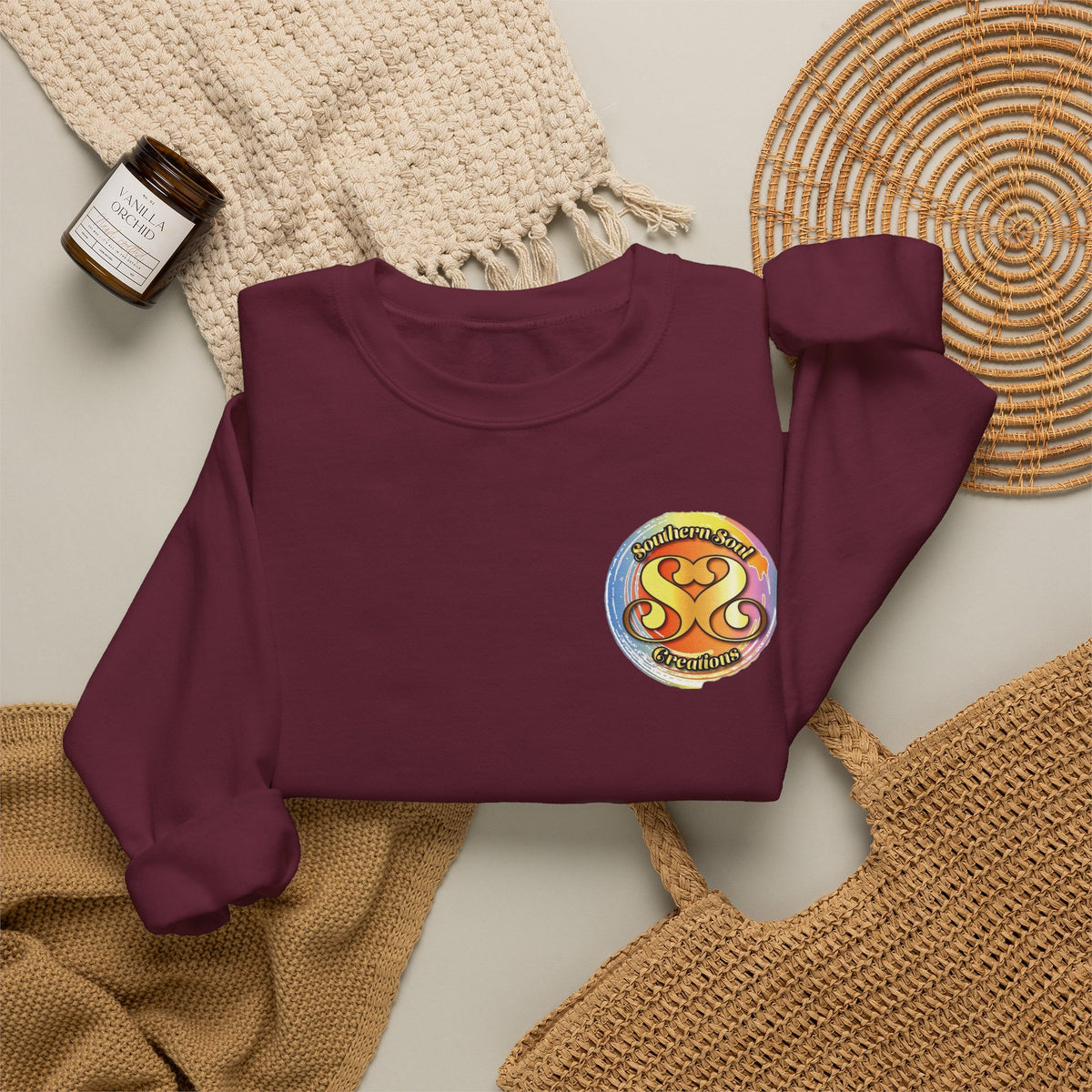 Unisex Heavy Blend™ Crewneck Sweatshirt-Eagle on Back