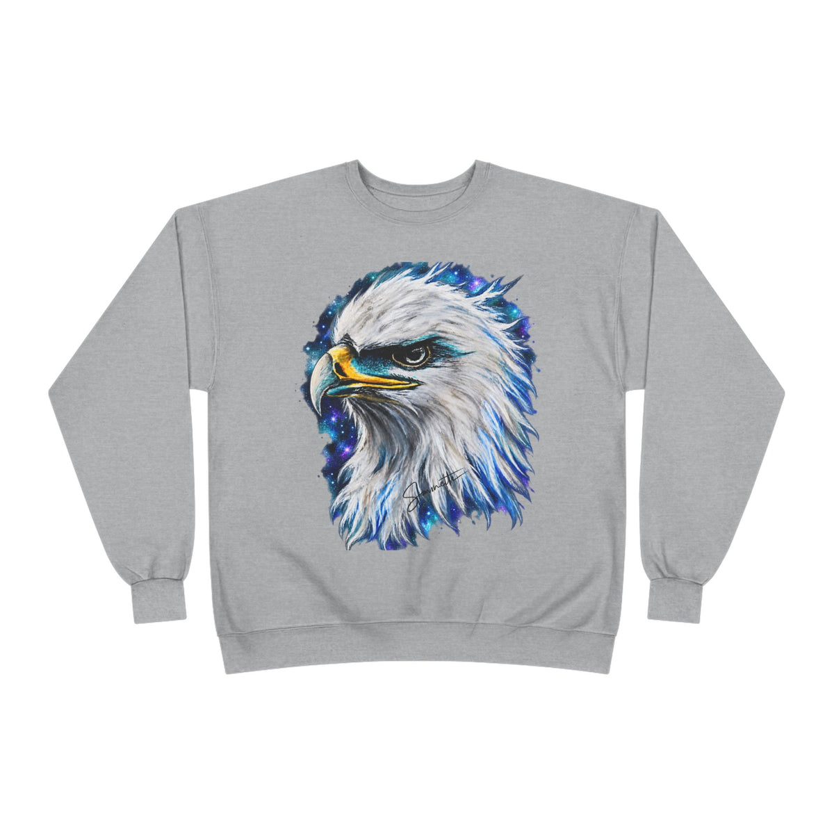 Unisex EcoSmart® Crewneck Sweatshirt-Eagle on Front