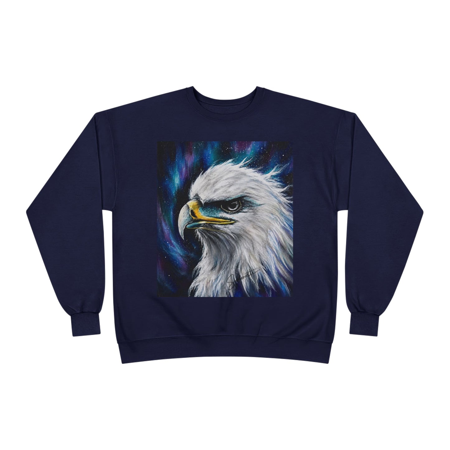 Unisex EcoSmart® Crewneck Sweatshirt-Eagle on Front