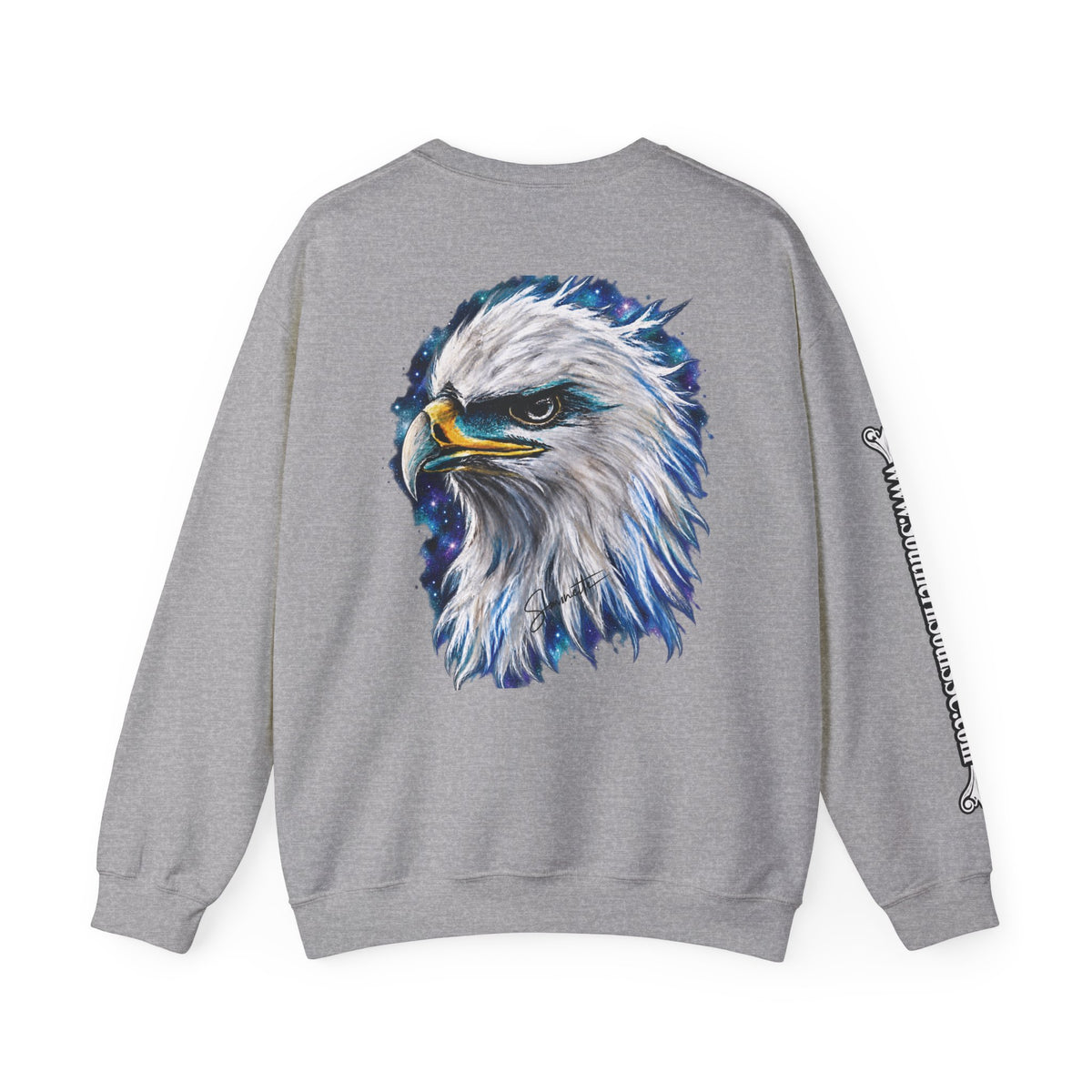 Unisex Heavy Blend™ Crewneck Sweatshirt-Eagle on Back