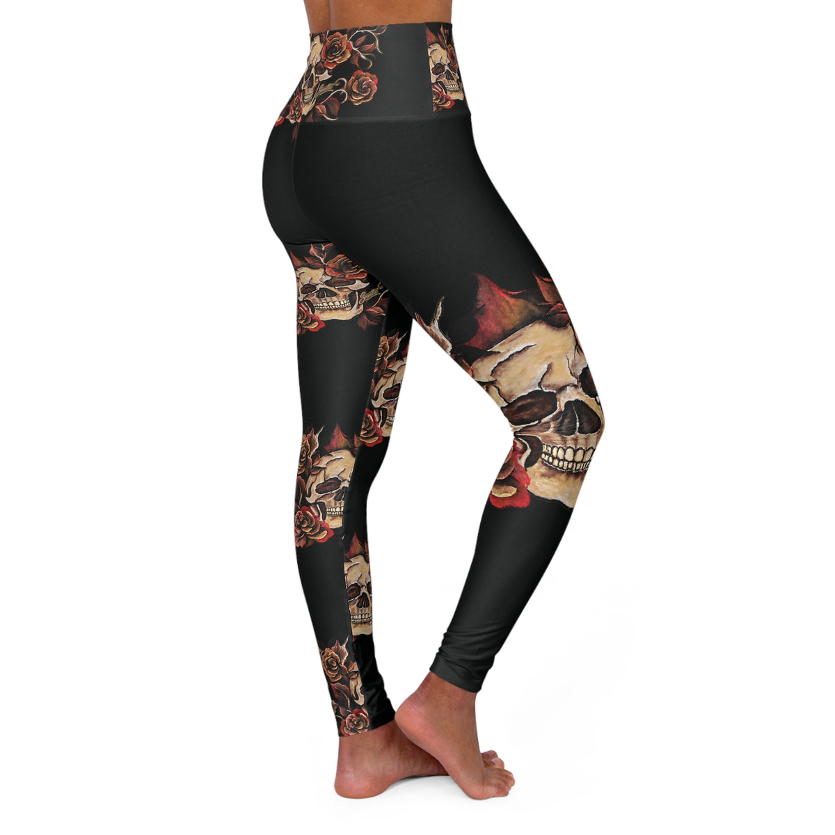 High Waisted Yoga Leggings (AOP)