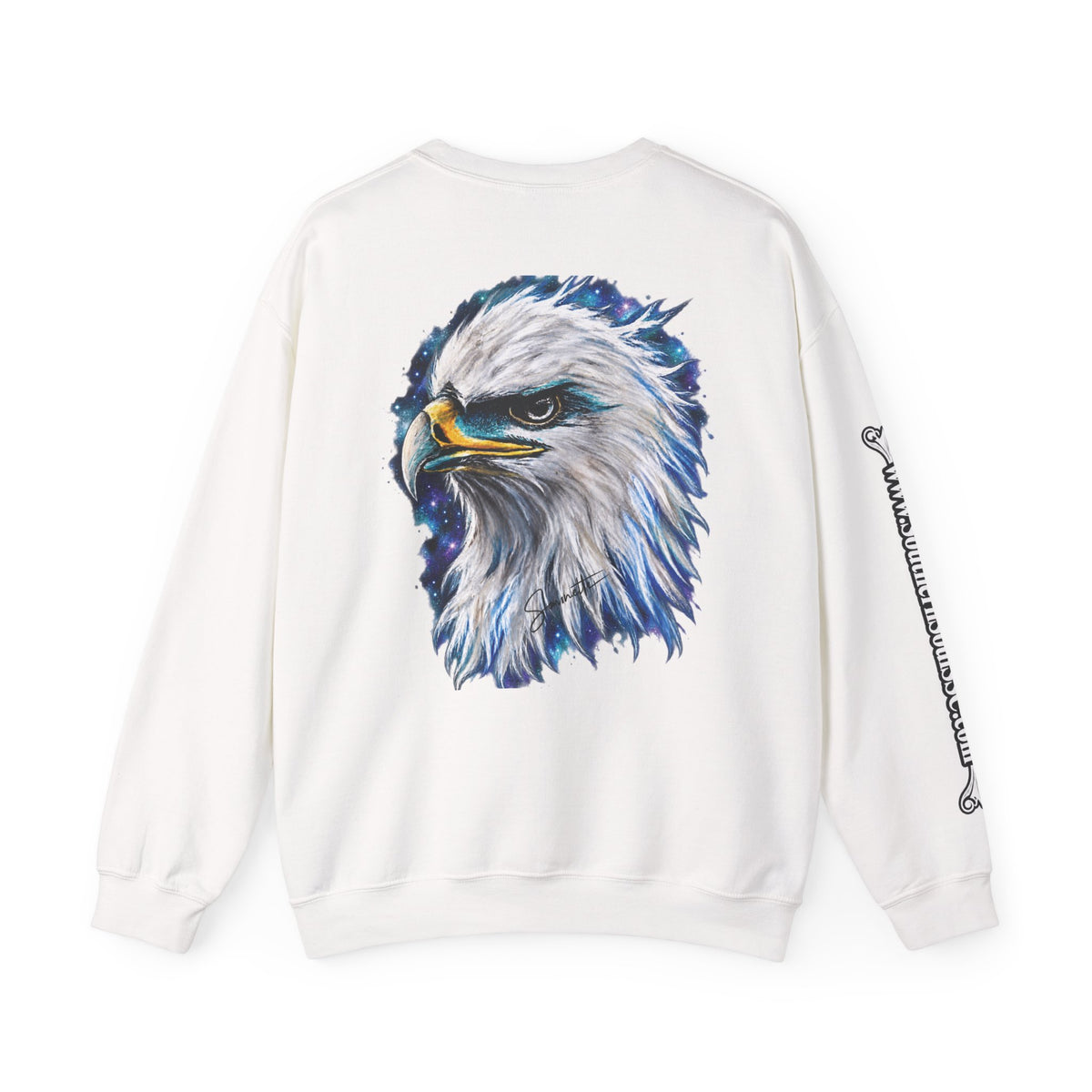 Unisex Heavy Blend™ Crewneck Sweatshirt-Eagle on Back
