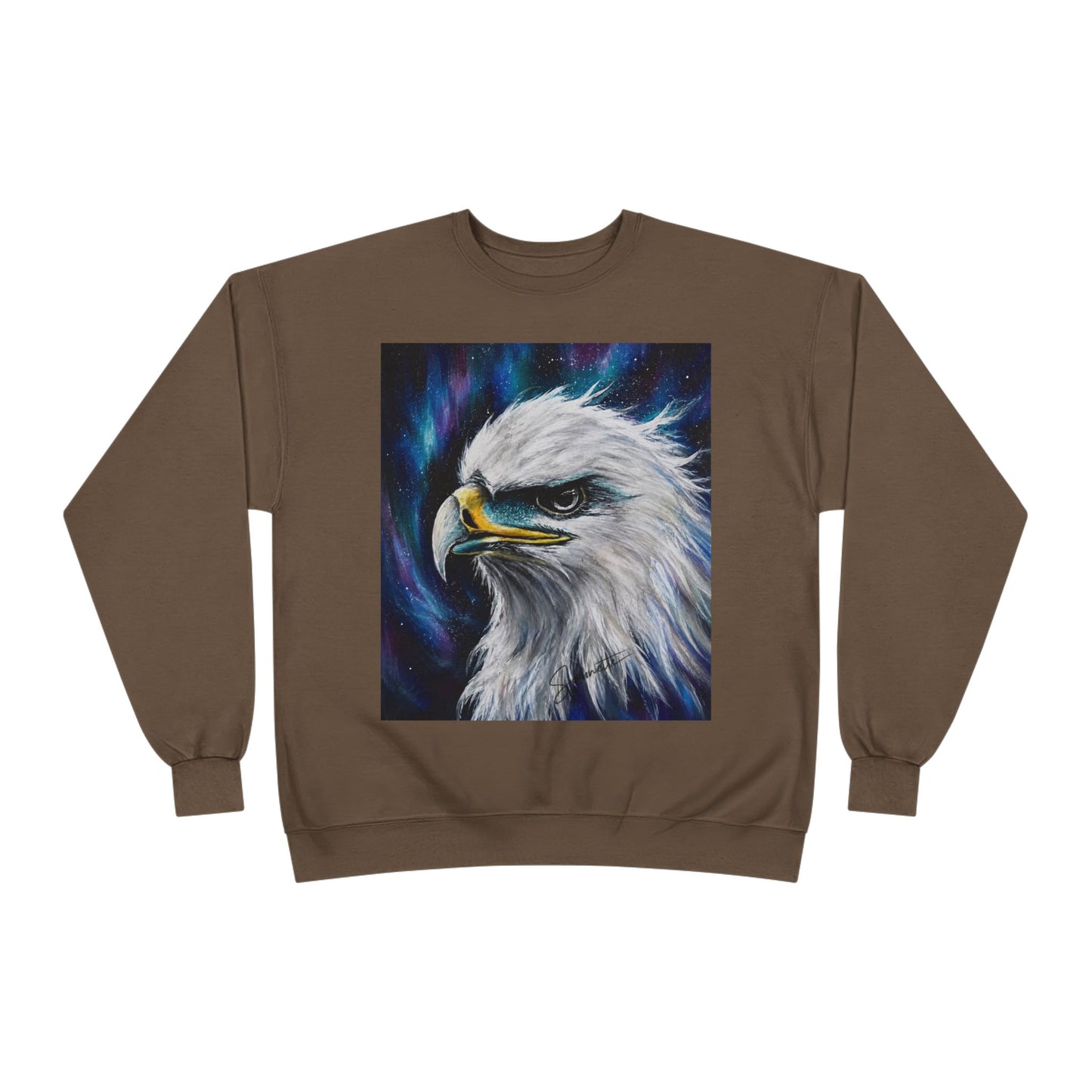 Unisex EcoSmart® Crewneck Sweatshirt-Eagle on Front