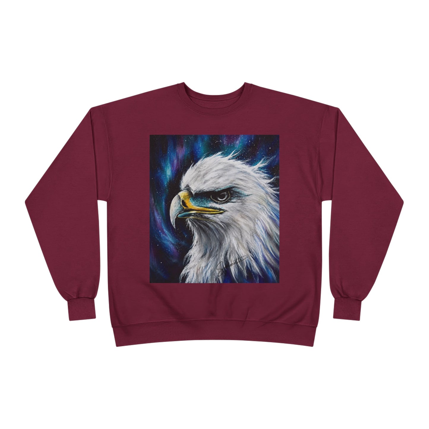 Unisex EcoSmart® Crewneck Sweatshirt-Eagle on Front