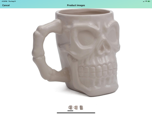 20 oz skull mugs