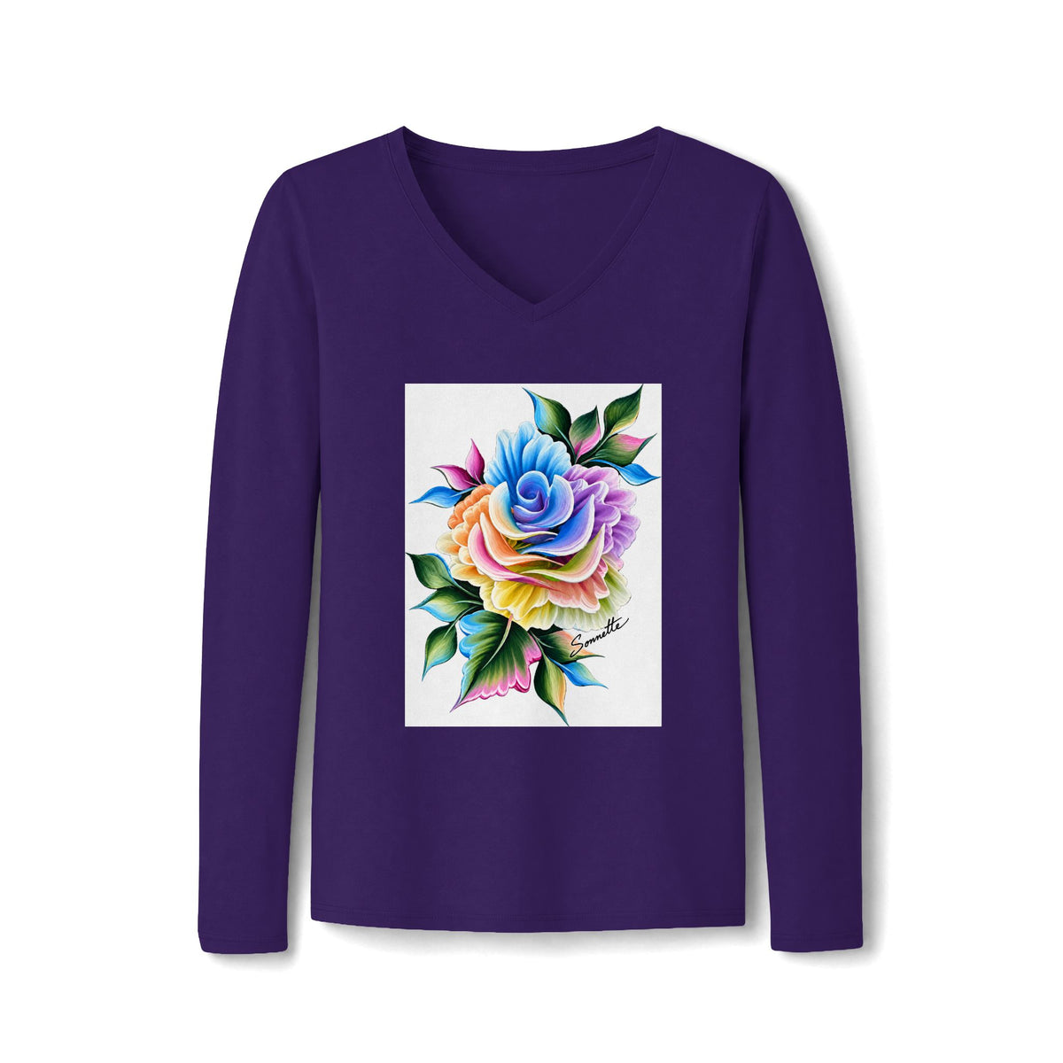 Women's Long Sleeve Fan Favorite V-Neck Tee
