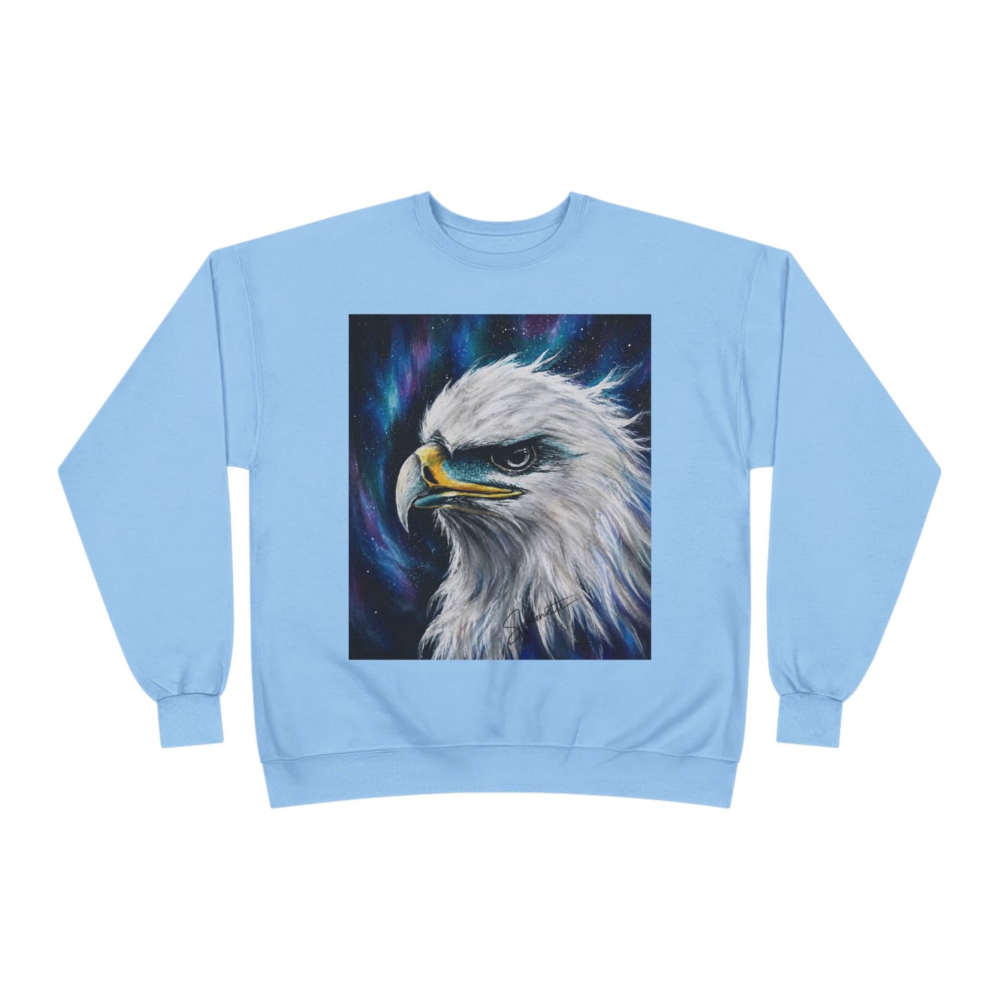 Unisex EcoSmart® Crewneck Sweatshirt-Eagle on Front