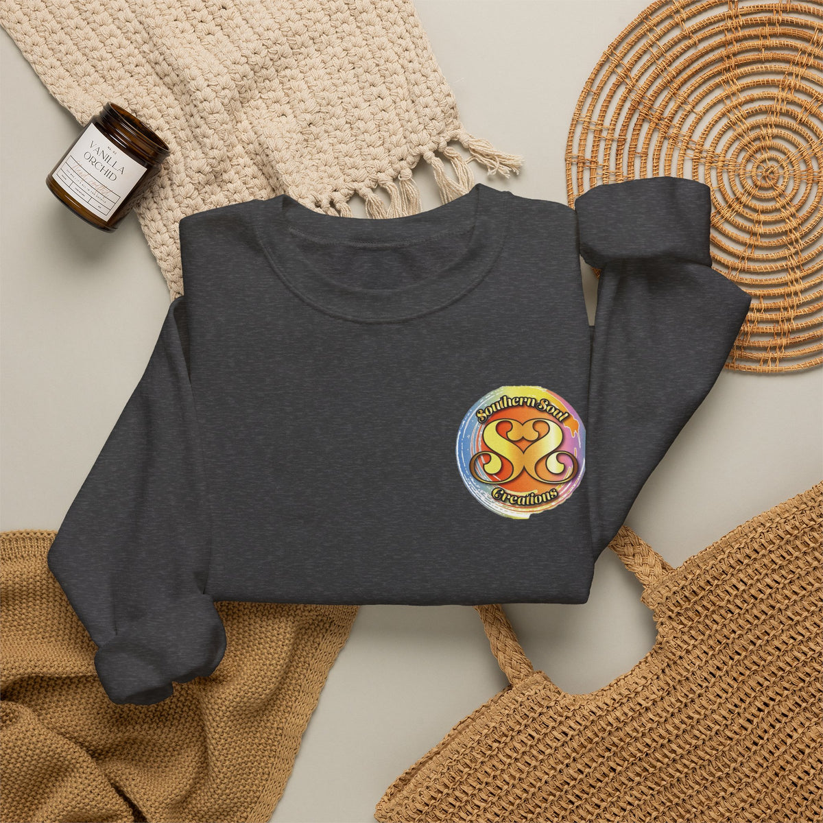 Unisex Heavy Blend™ Crewneck Sweatshirt-Eagle on Back