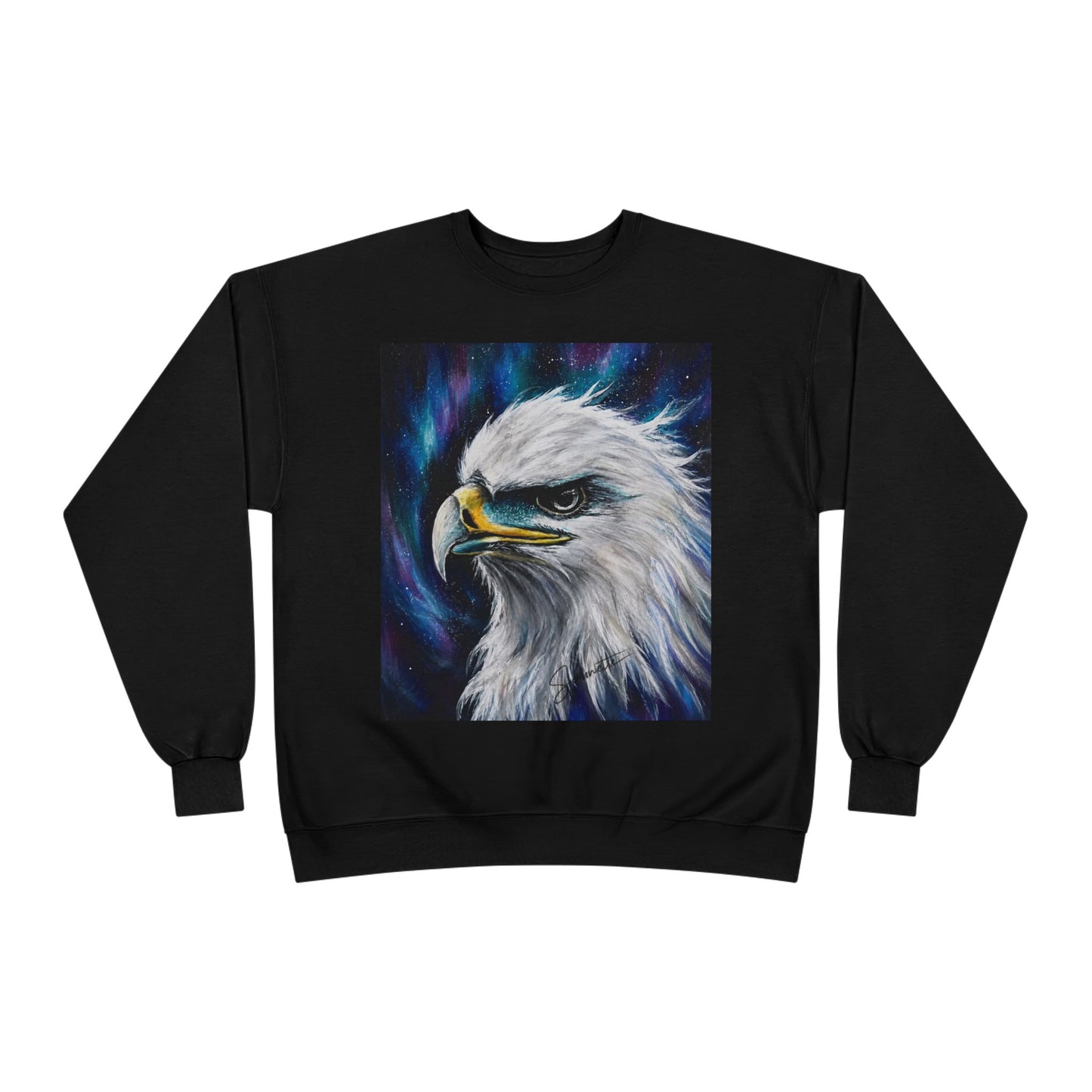 Unisex EcoSmart® Crewneck Sweatshirt-Eagle on Front
