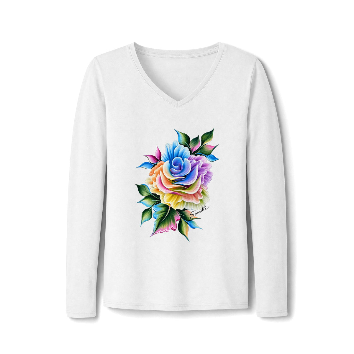Women's Long Sleeve Fan Favorite V-Neck Tee
