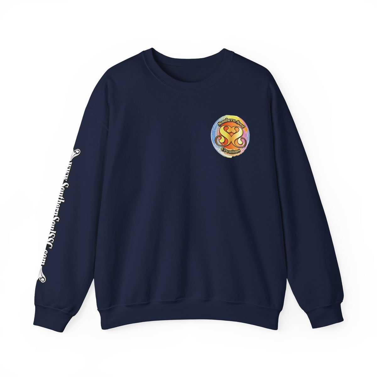 Unisex Heavy Blend™ Crewneck Sweatshirt-Eagle on Back