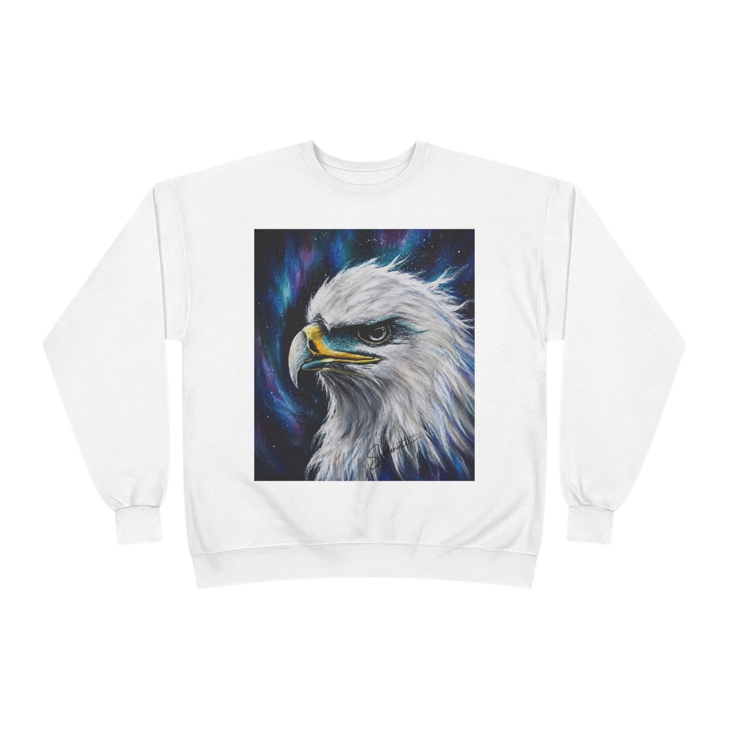 Unisex EcoSmart® Crewneck Sweatshirt-Eagle on Front