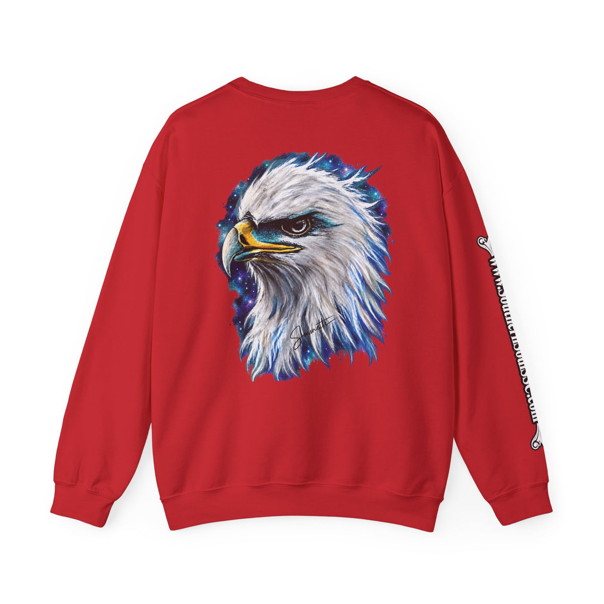 Unisex Heavy Blend™ Crewneck Sweatshirt-Eagle on Back