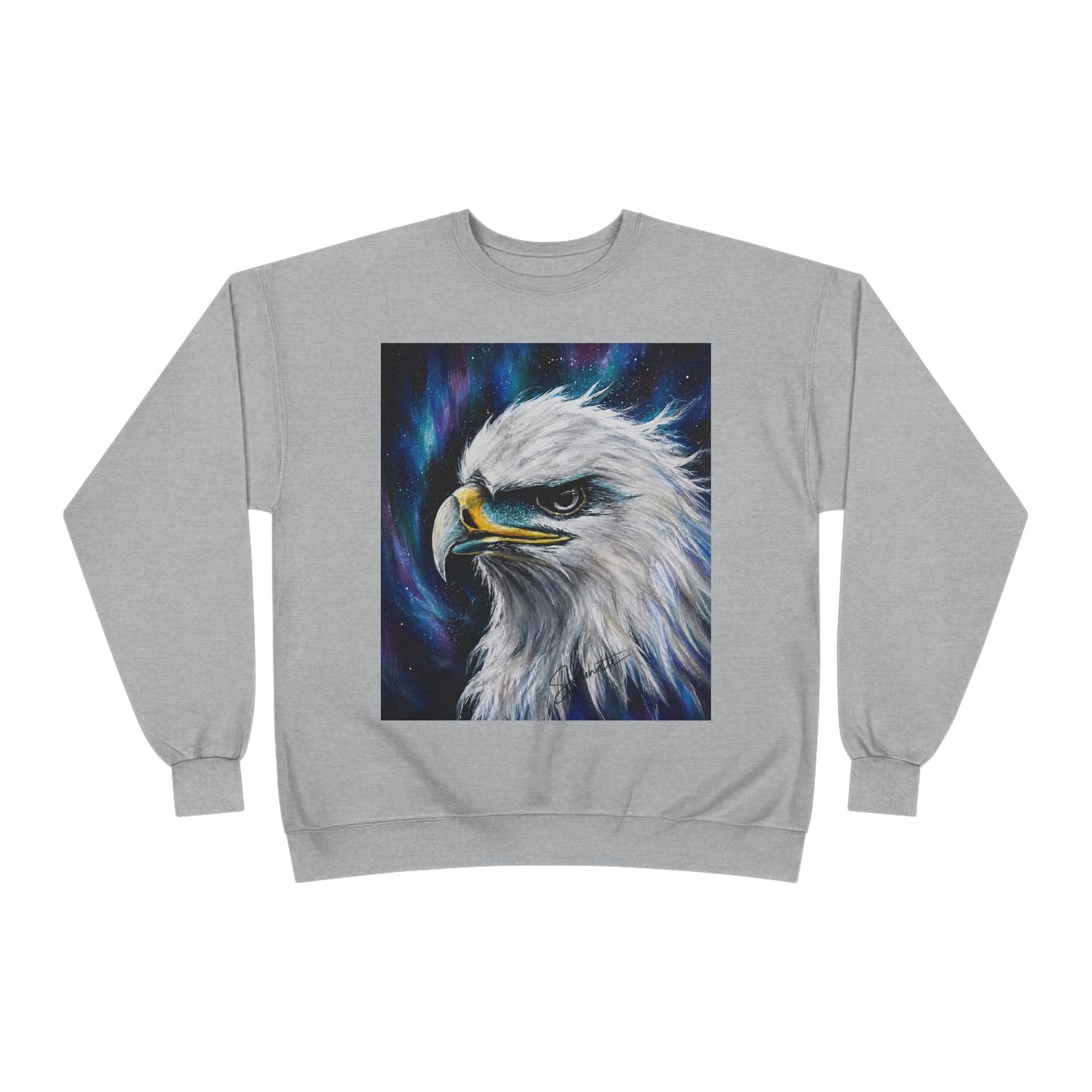 Unisex EcoSmart® Crewneck Sweatshirt-Eagle on Front