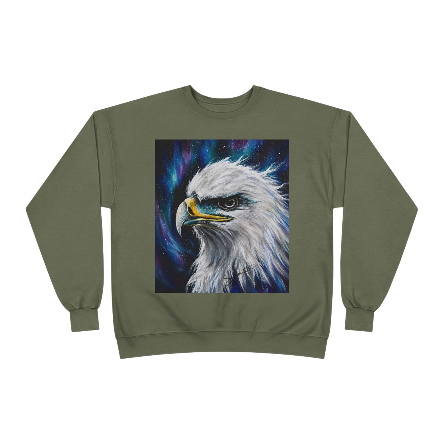 Unisex EcoSmart® Crewneck Sweatshirt-Eagle on Front