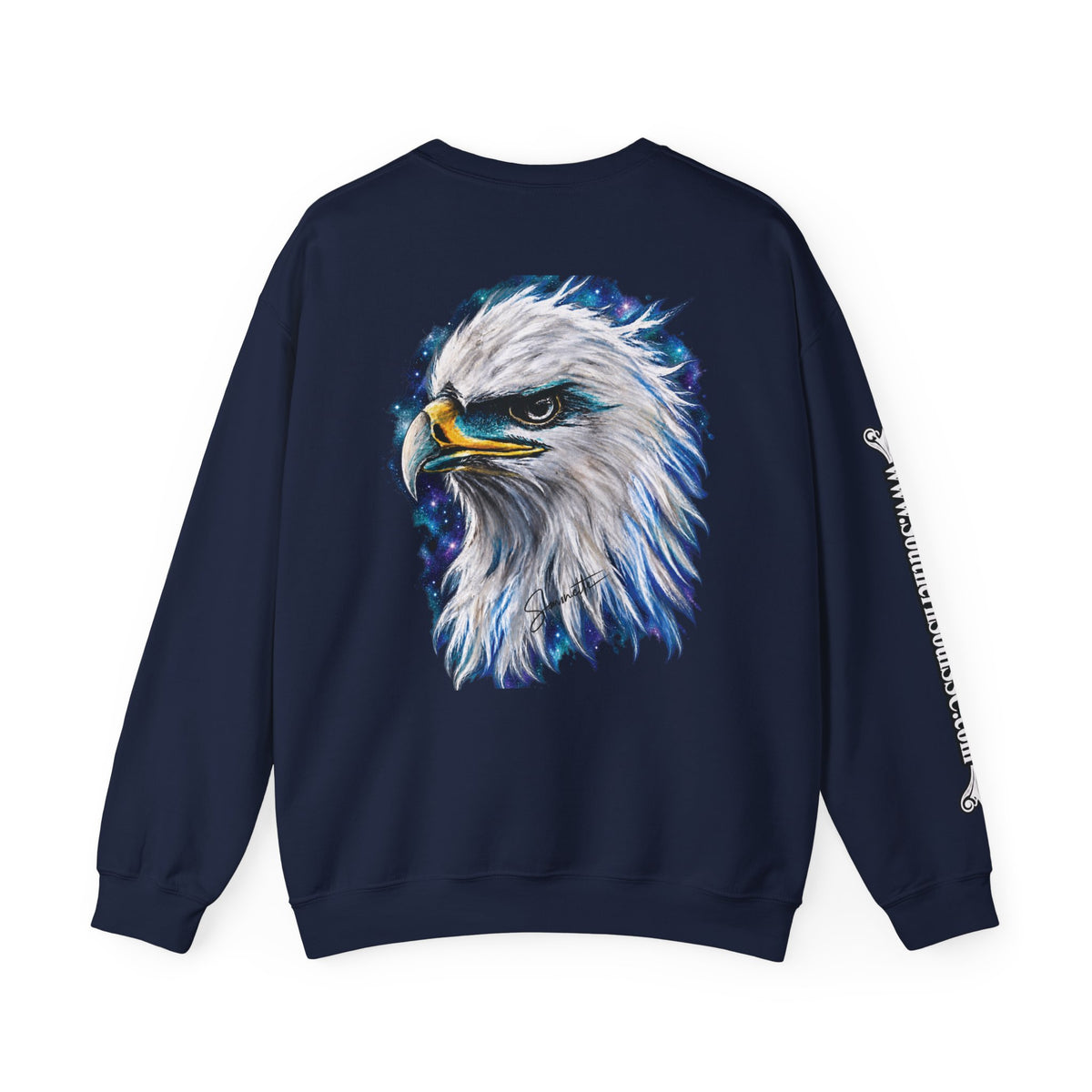 Unisex Heavy Blend™ Crewneck Sweatshirt-Eagle on Back