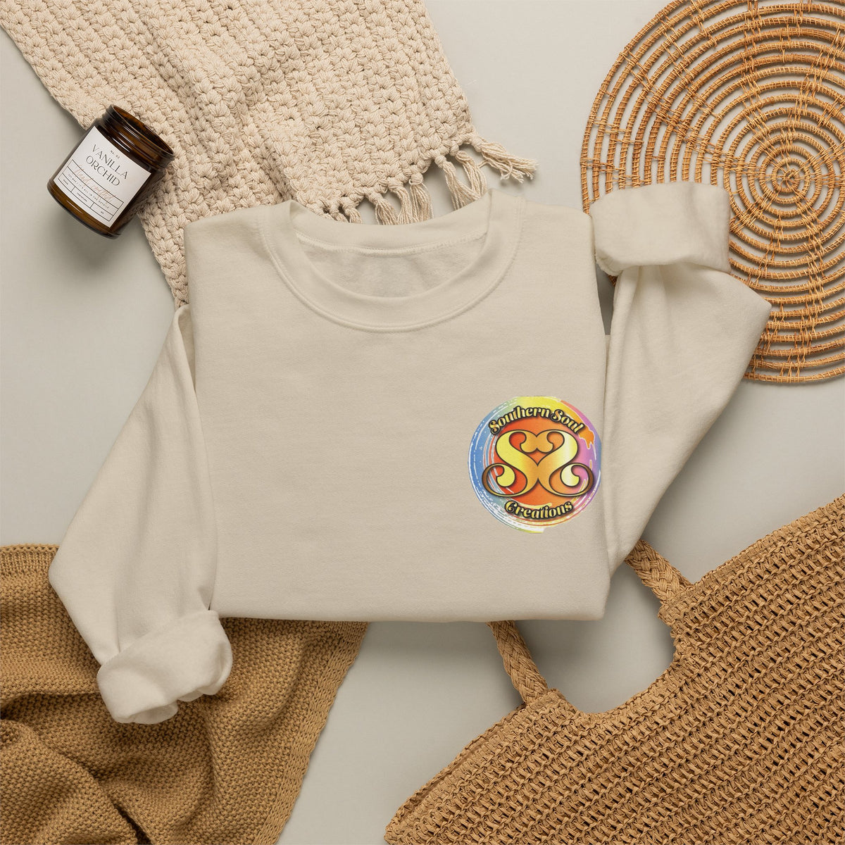 Unisex Heavy Blend™ Crewneck Sweatshirt-Eagle on Back